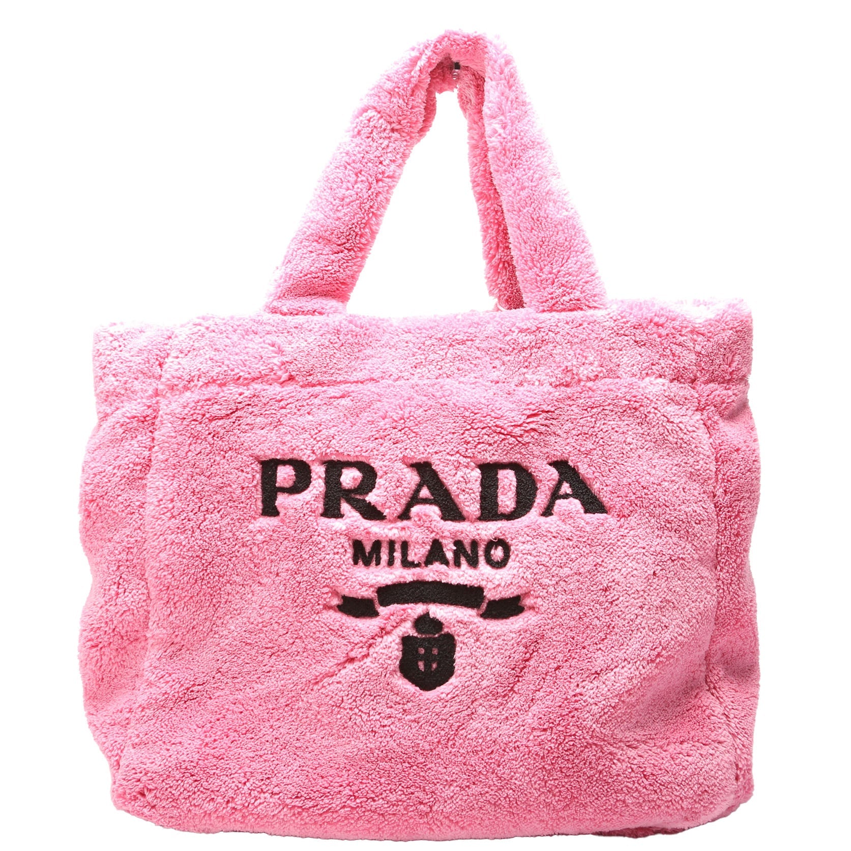 1BG130 Terry Logo Tote Large Pink
