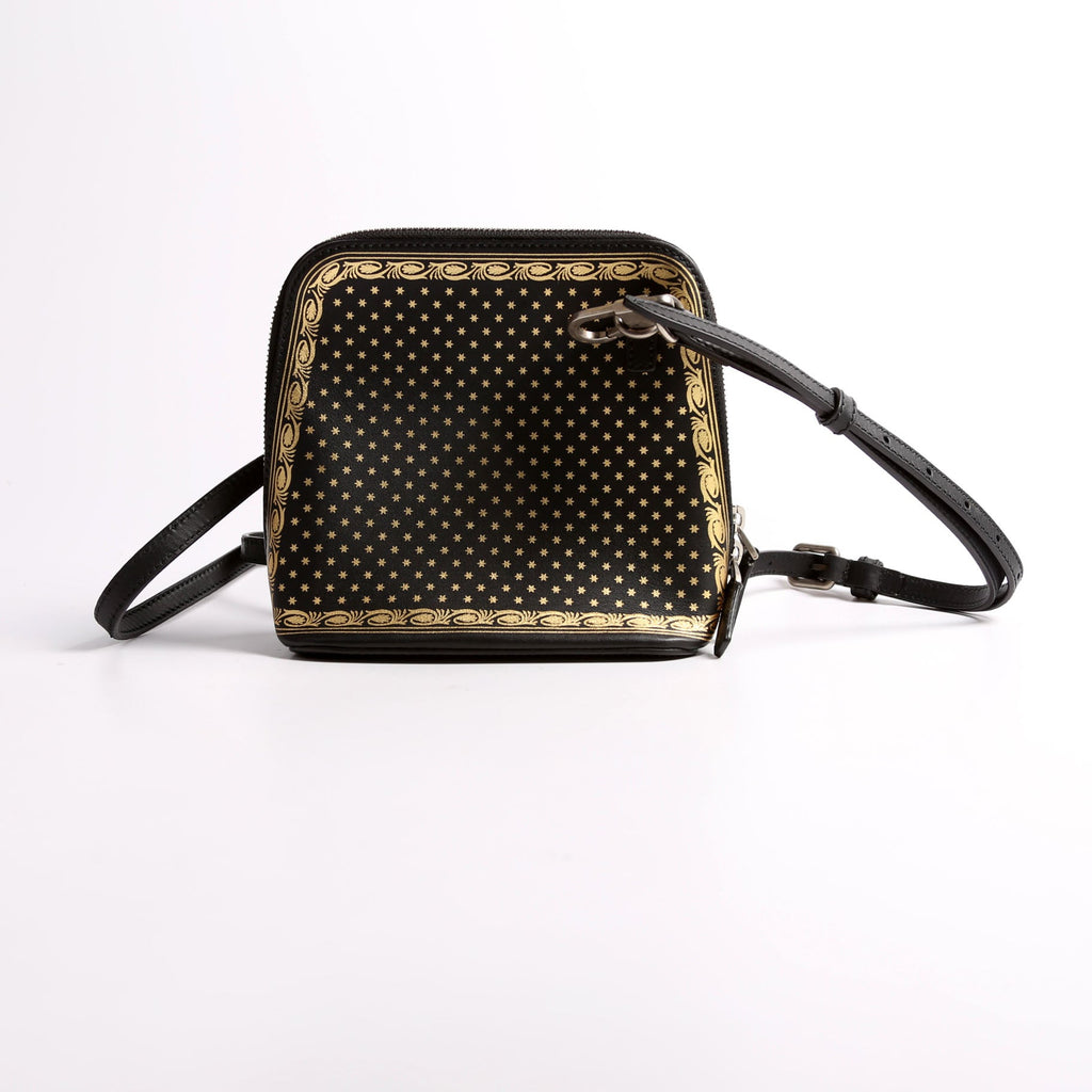 511189 Sega X Gucci Calfskin Mini Black/Gold