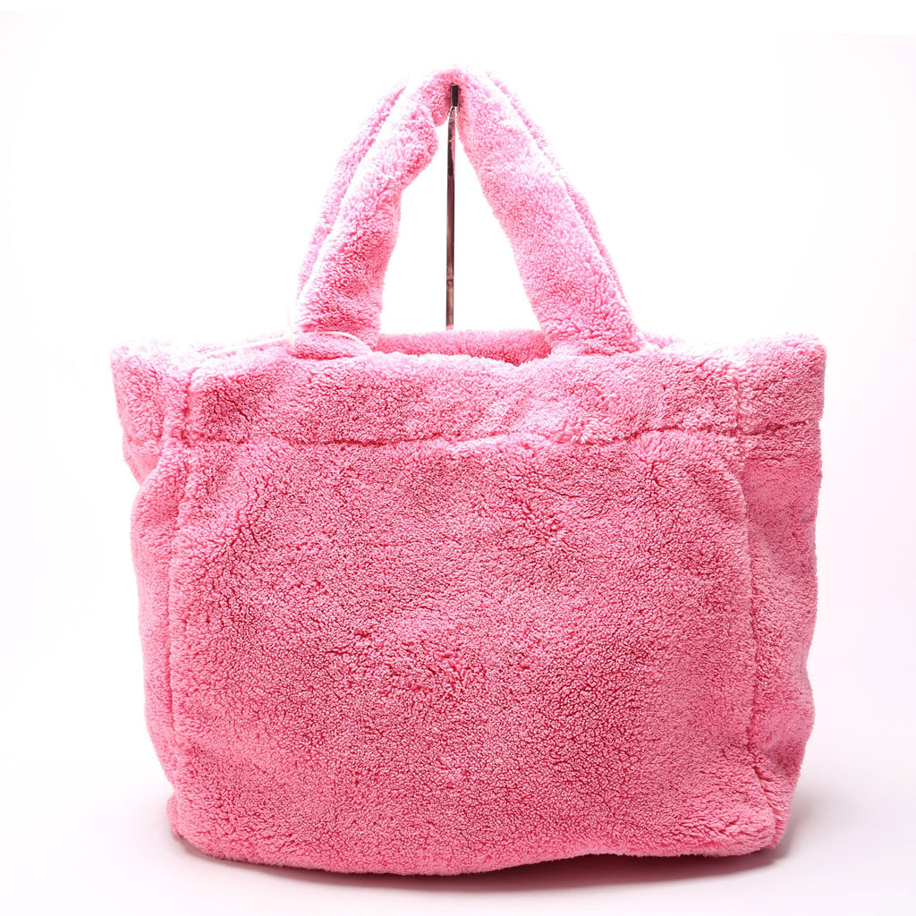 1BG130 Terry Logo Tote Large Pink
