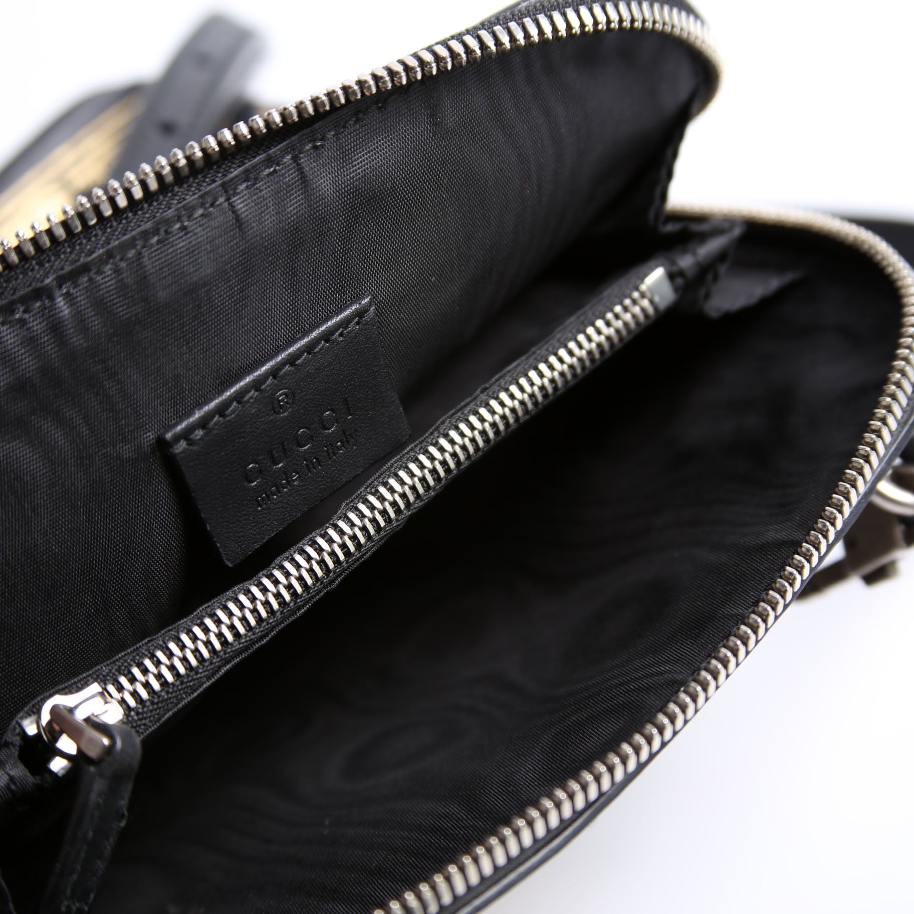 511189 Sega X Gucci Calfskin Mini Black/Gold