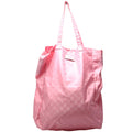 281487 Fold Over Shopping Tote Nylon Pink