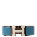 Clic Clac Enamel H Wide PM Bracelet Blue/Silver