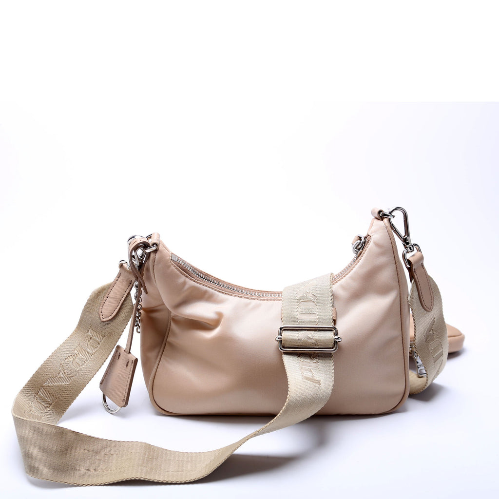 Prada 1BH204 Nylon Re-Edition 2005 Shoulder Bag Tan