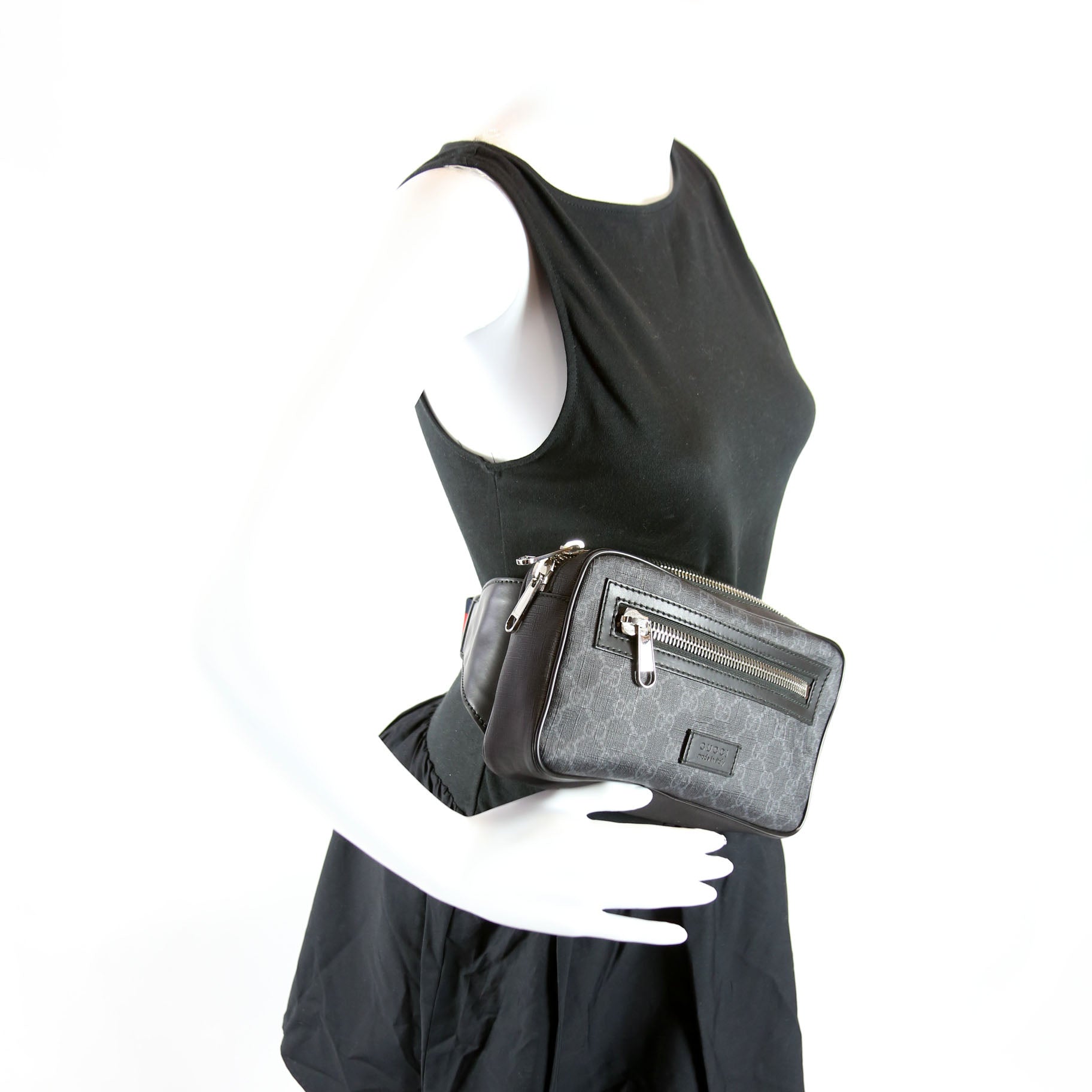 474293 Soft GG Belt Bag Black