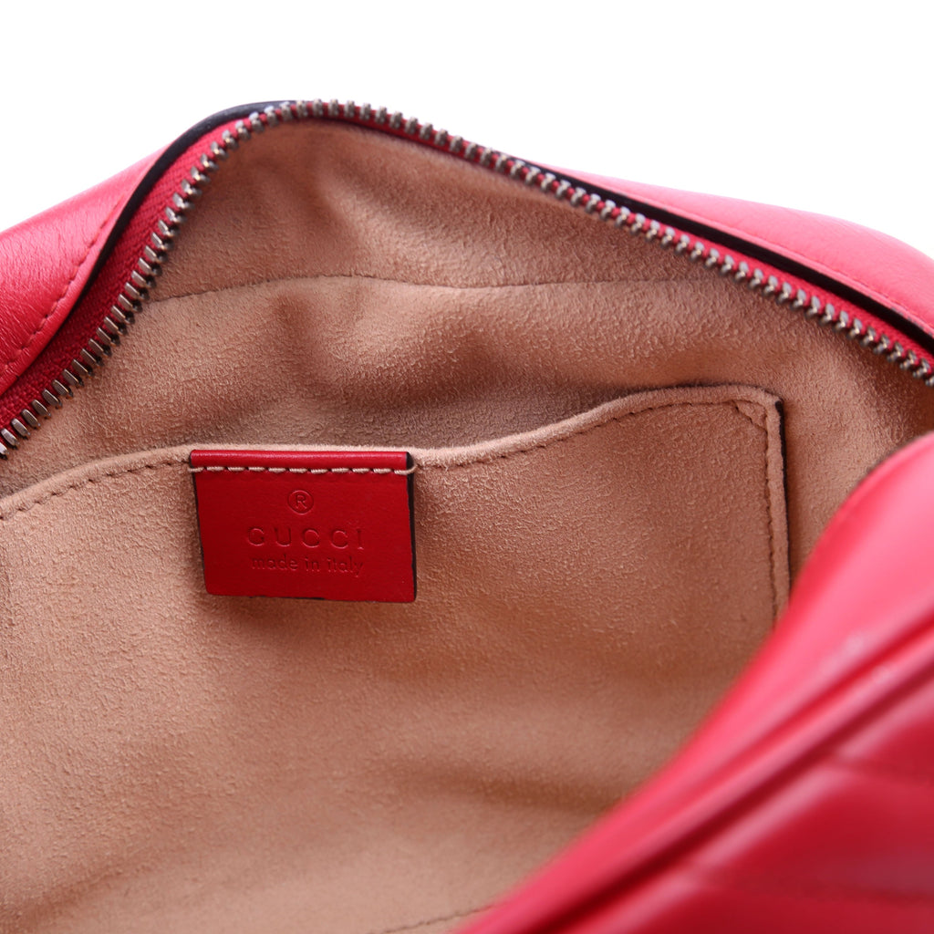 Gucci 447632 Marmont Small Leather Camera Red