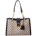 479197 Padlock GG Shoulder Medium Black