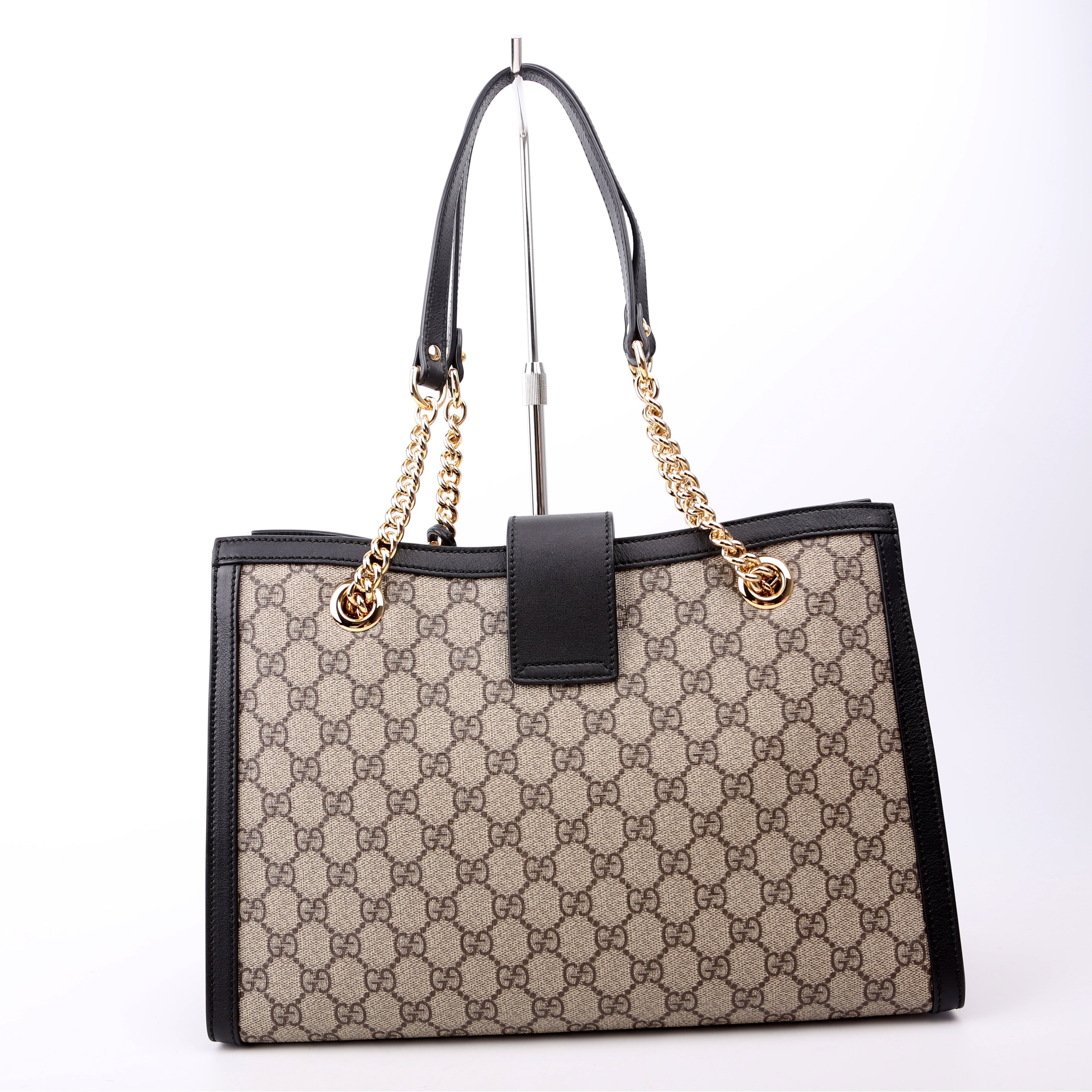 479197 Padlock GG Shoulder Medium Black