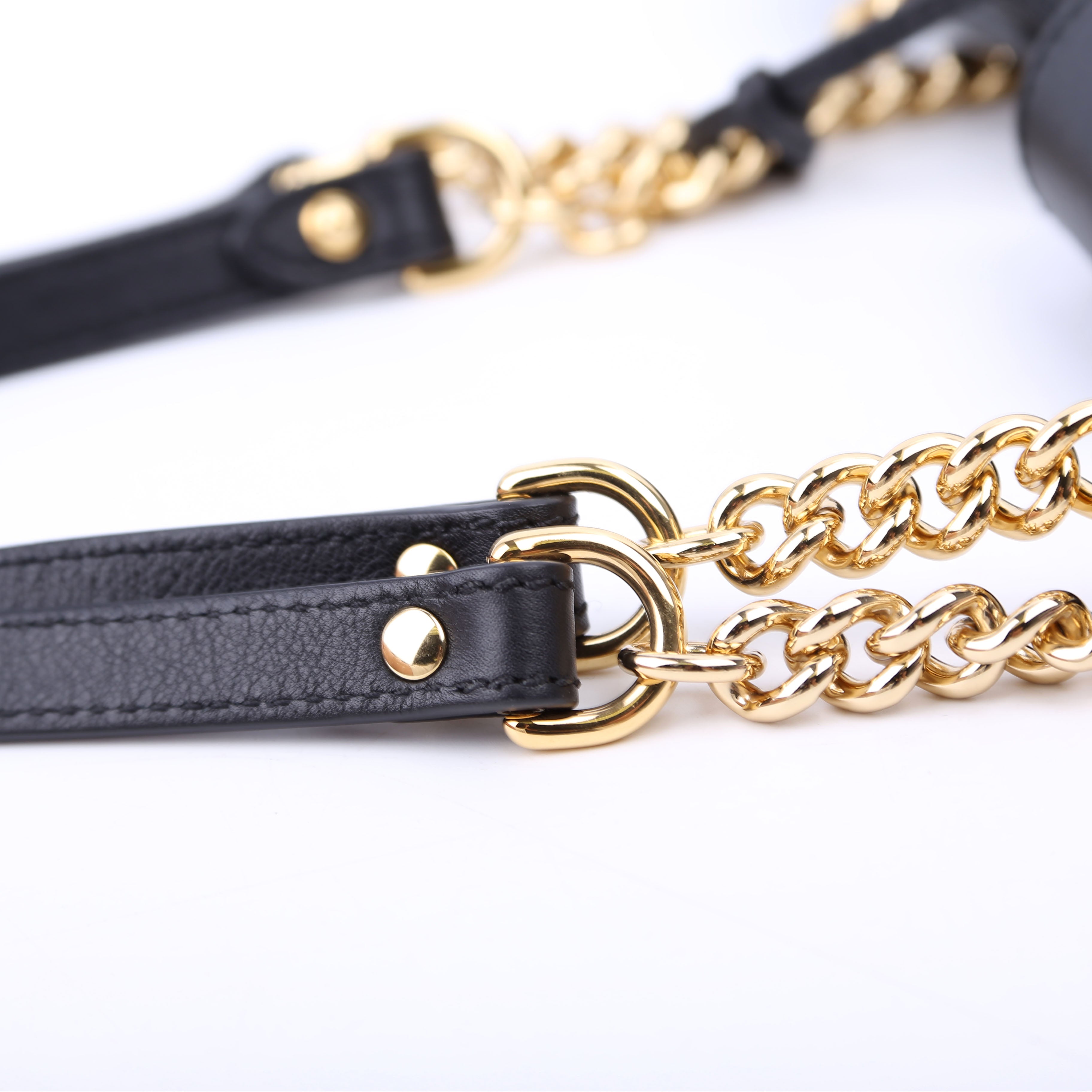 479197 Padlock GG Shoulder Medium Black