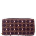 Zippy Wallet Studded Flowers Damier Ebene Pink