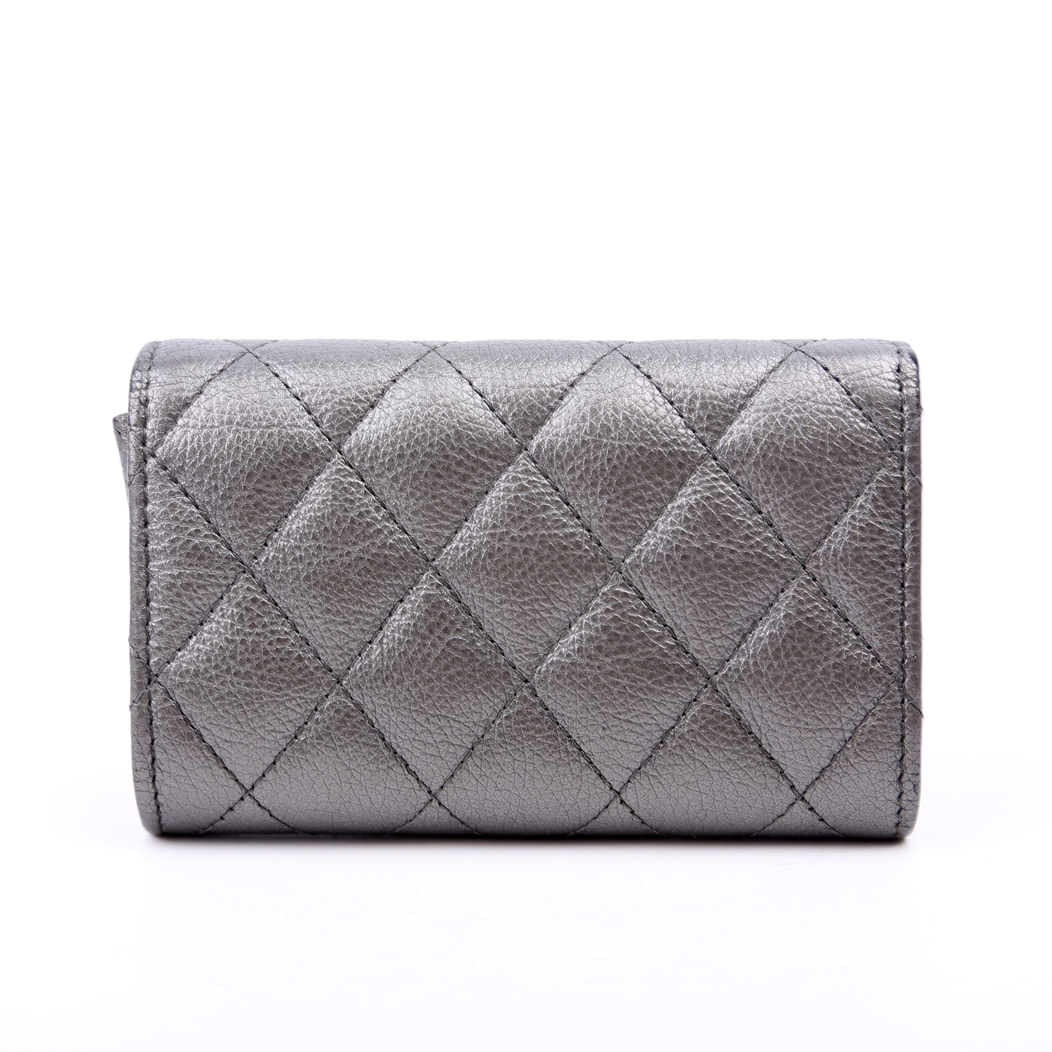 Reissue Flap Card Holder Caviar 24M Silver