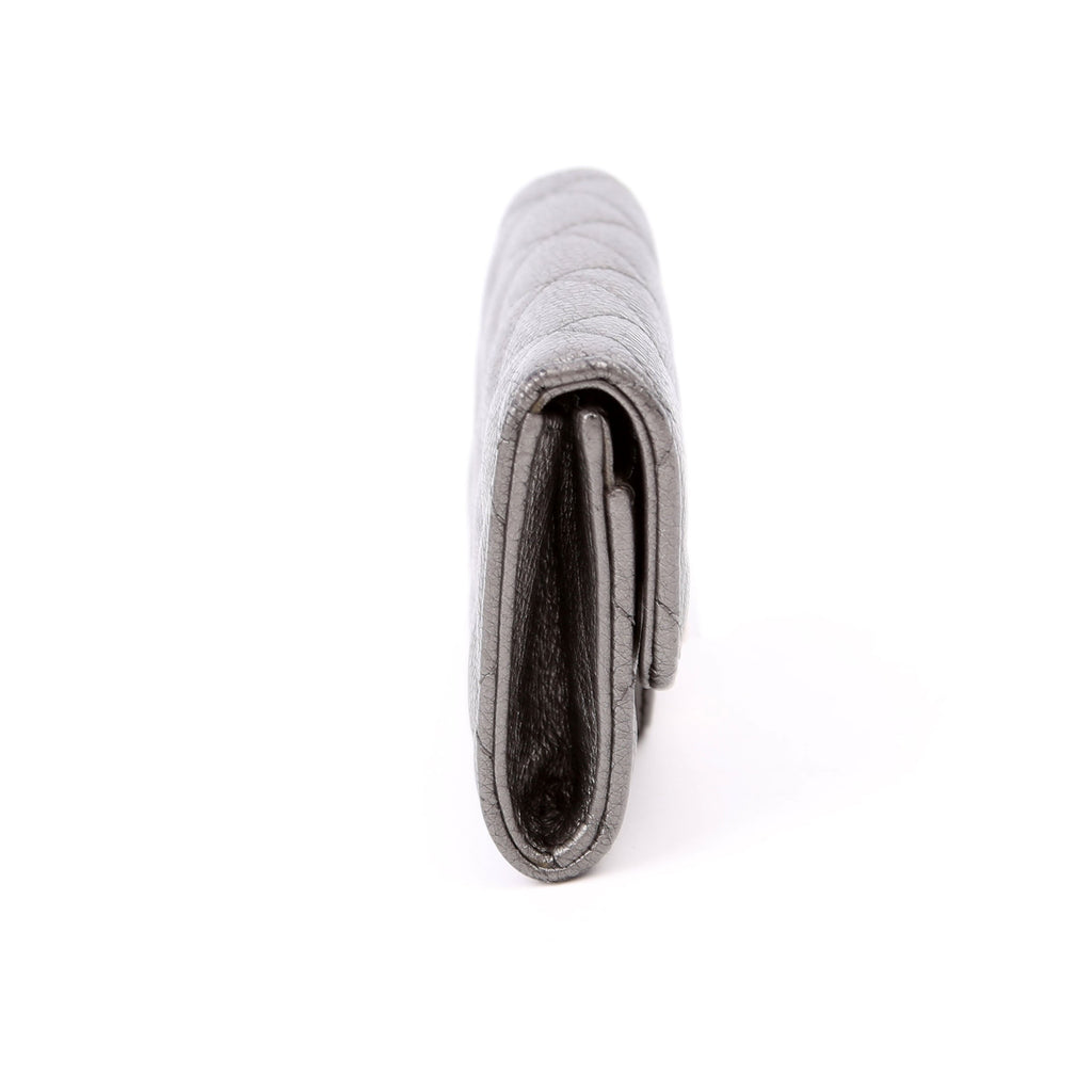 Reissue Flap Card Holder Caviar 24M Silver