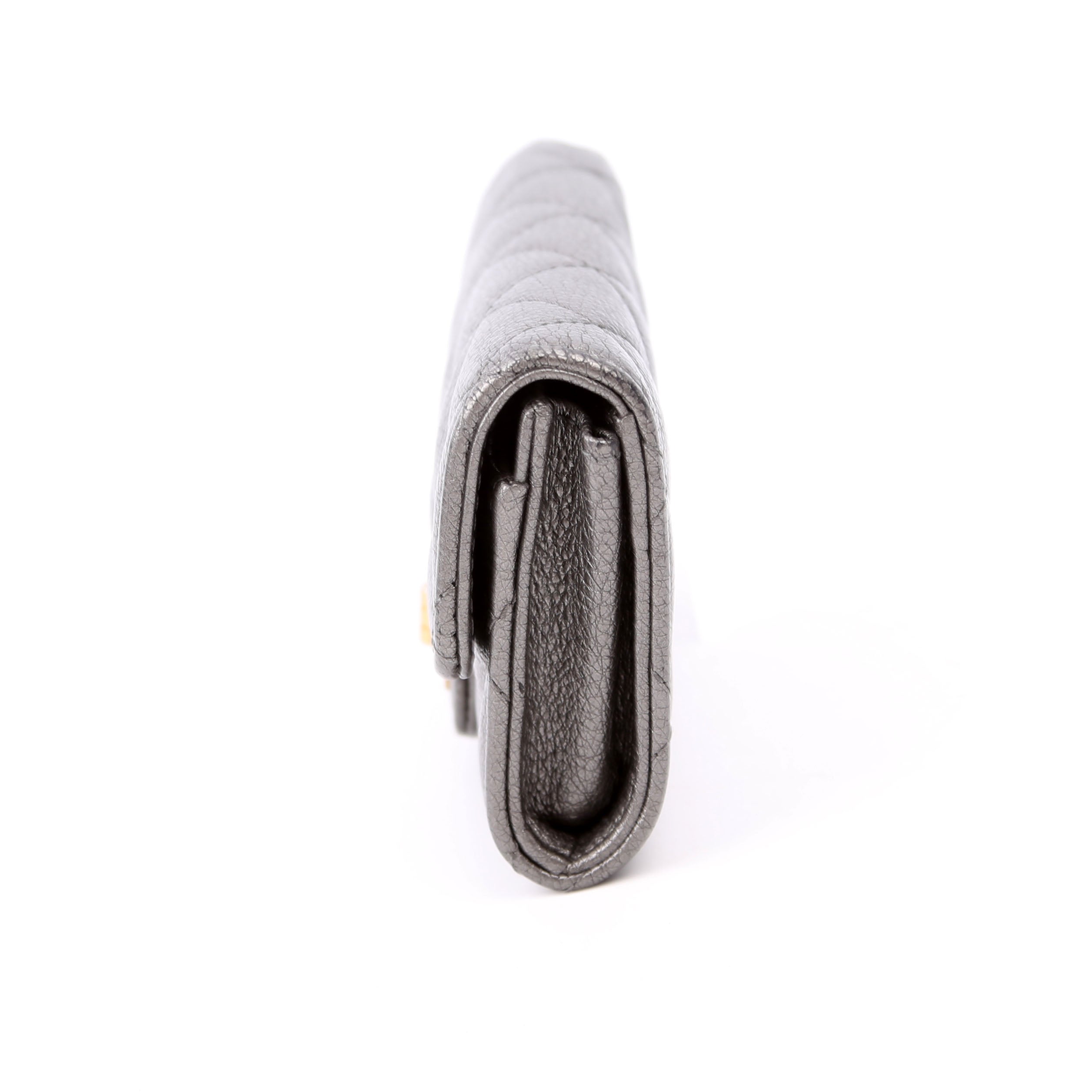 Reissue Flap Card Holder Caviar 24M Silver