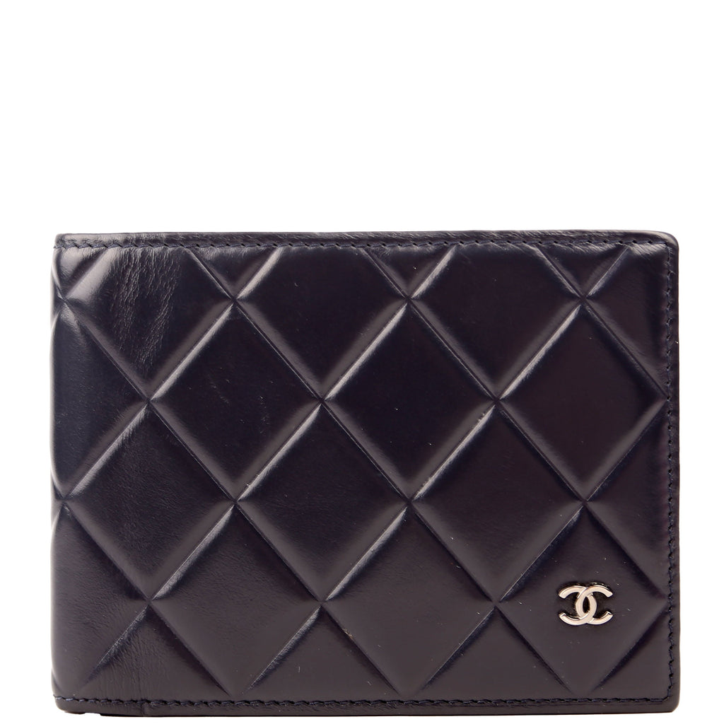 CC Mens Bifold Wallet Lambskin 30M Navy