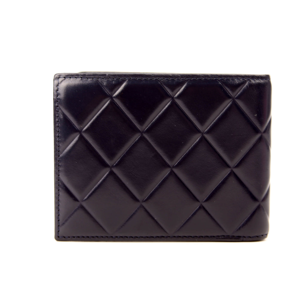 CC Mens Bifold Wallet Lambskin 30M Navy