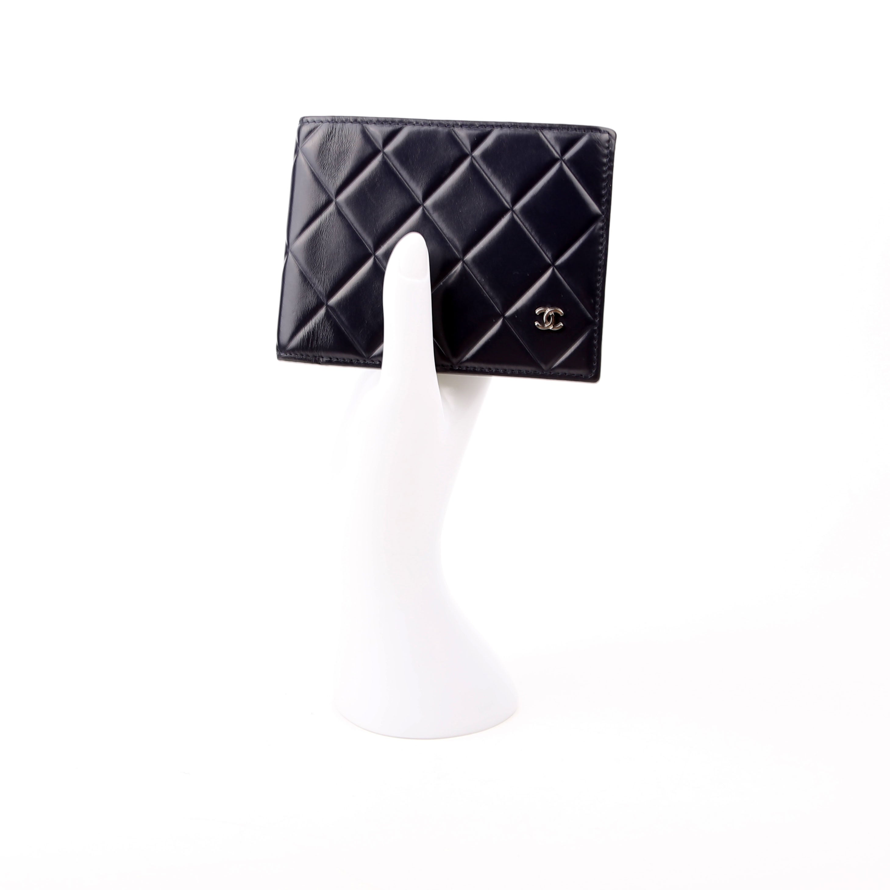 CC Mens Bifold Wallet Lambskin 30M Navy