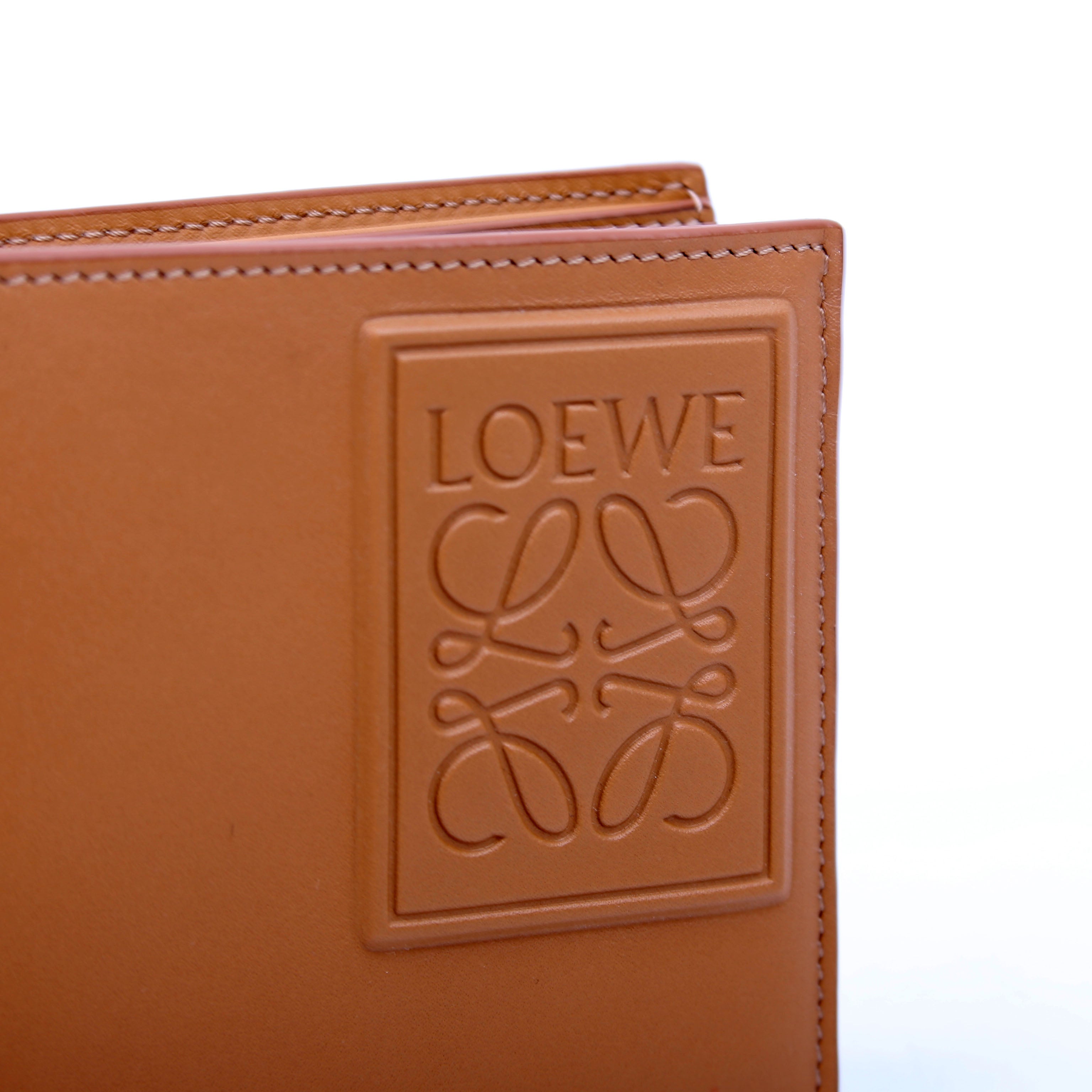 Anagram Bifold Wallet Calfskin Brown