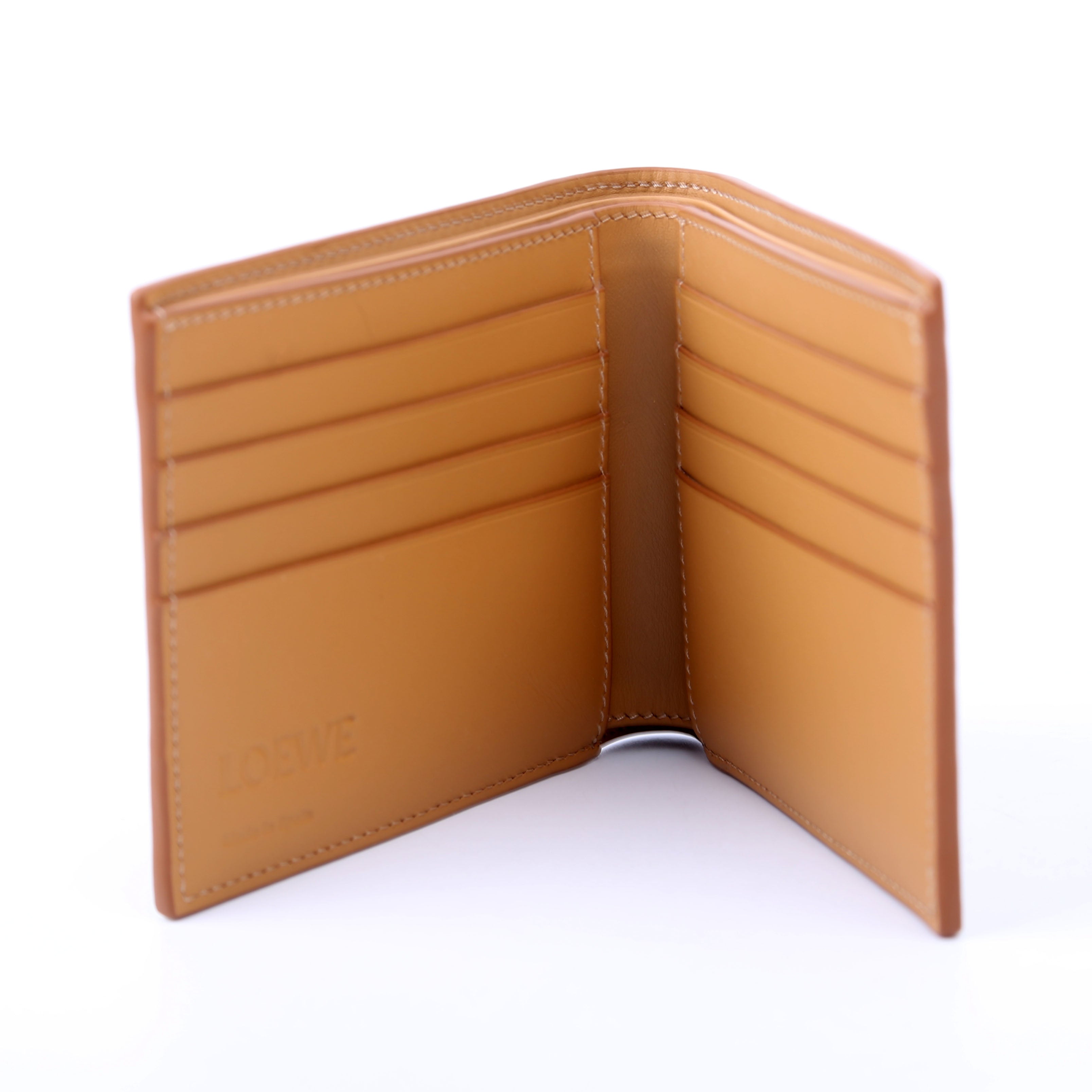 Anagram Bifold Wallet Calfskin Brown