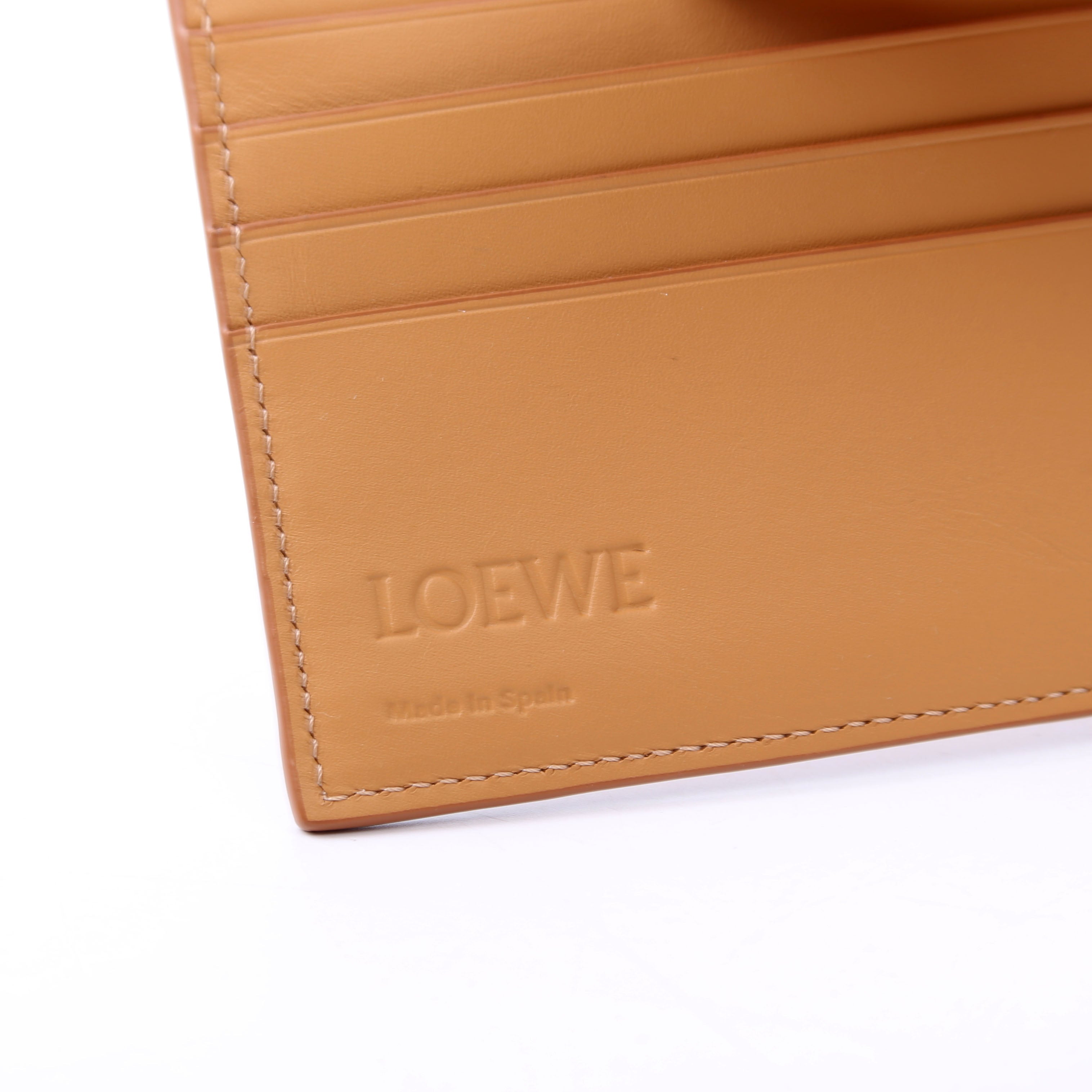 Anagram Bifold Wallet Calfskin Brown