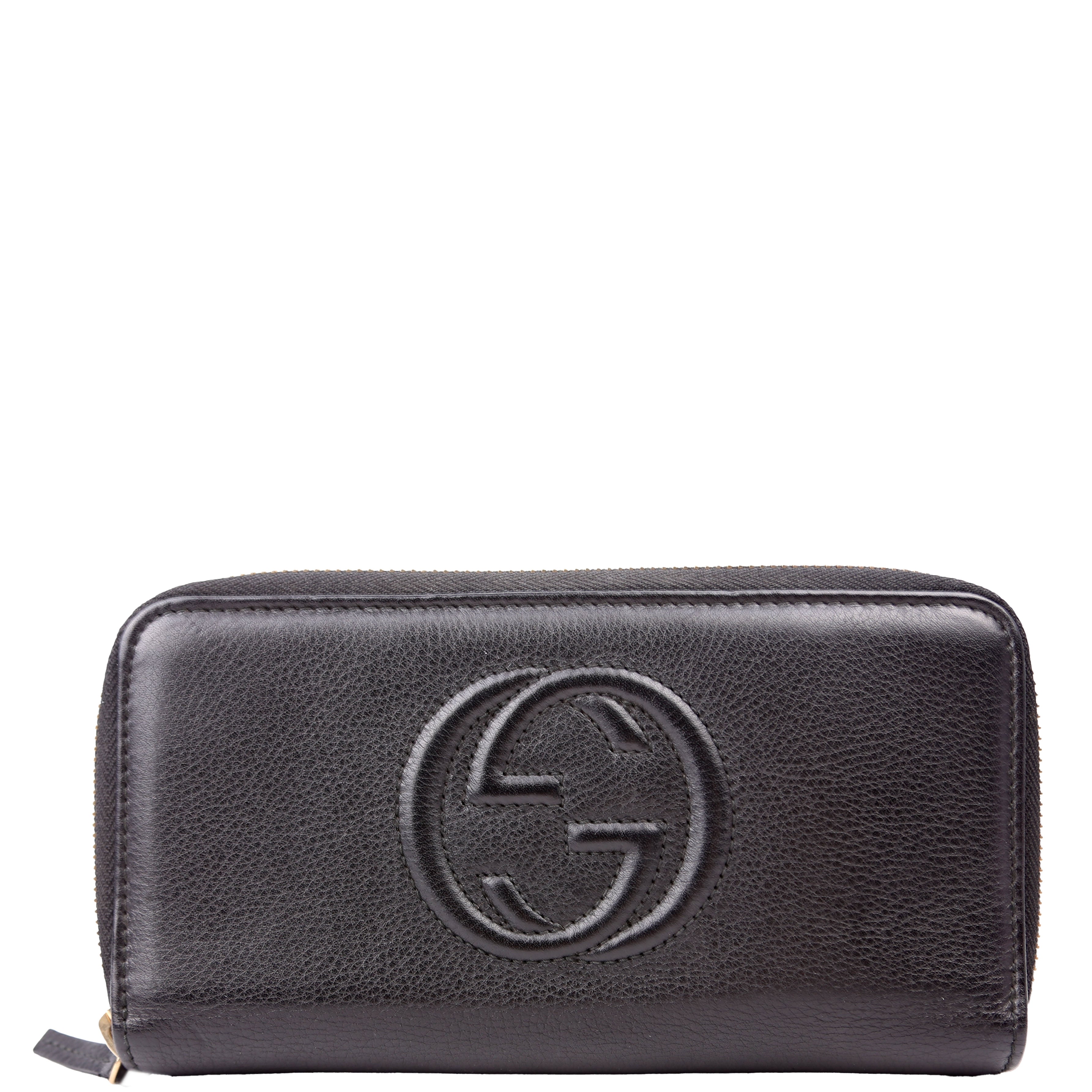306016 Soho Double Zip Wallet Black