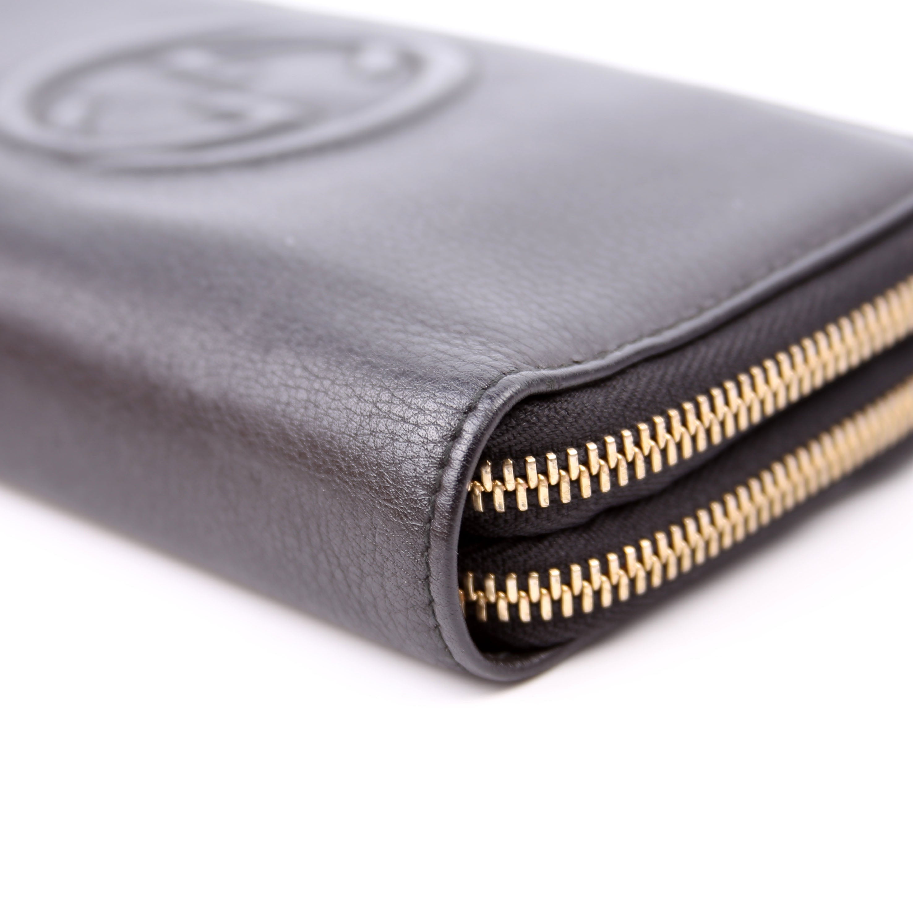 306016 Soho Double Zip Wallet Black