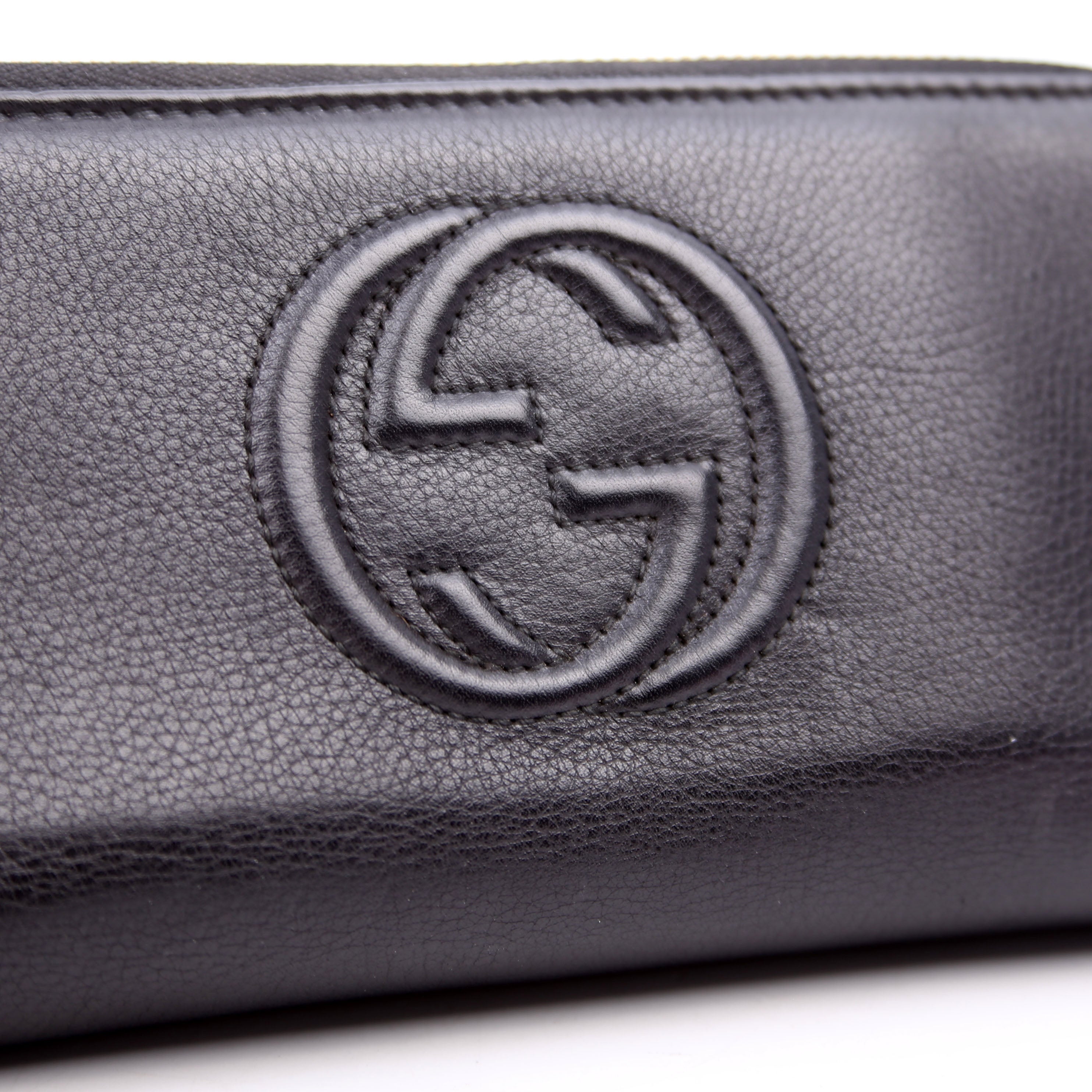 306016 Soho Double Zip Wallet Black