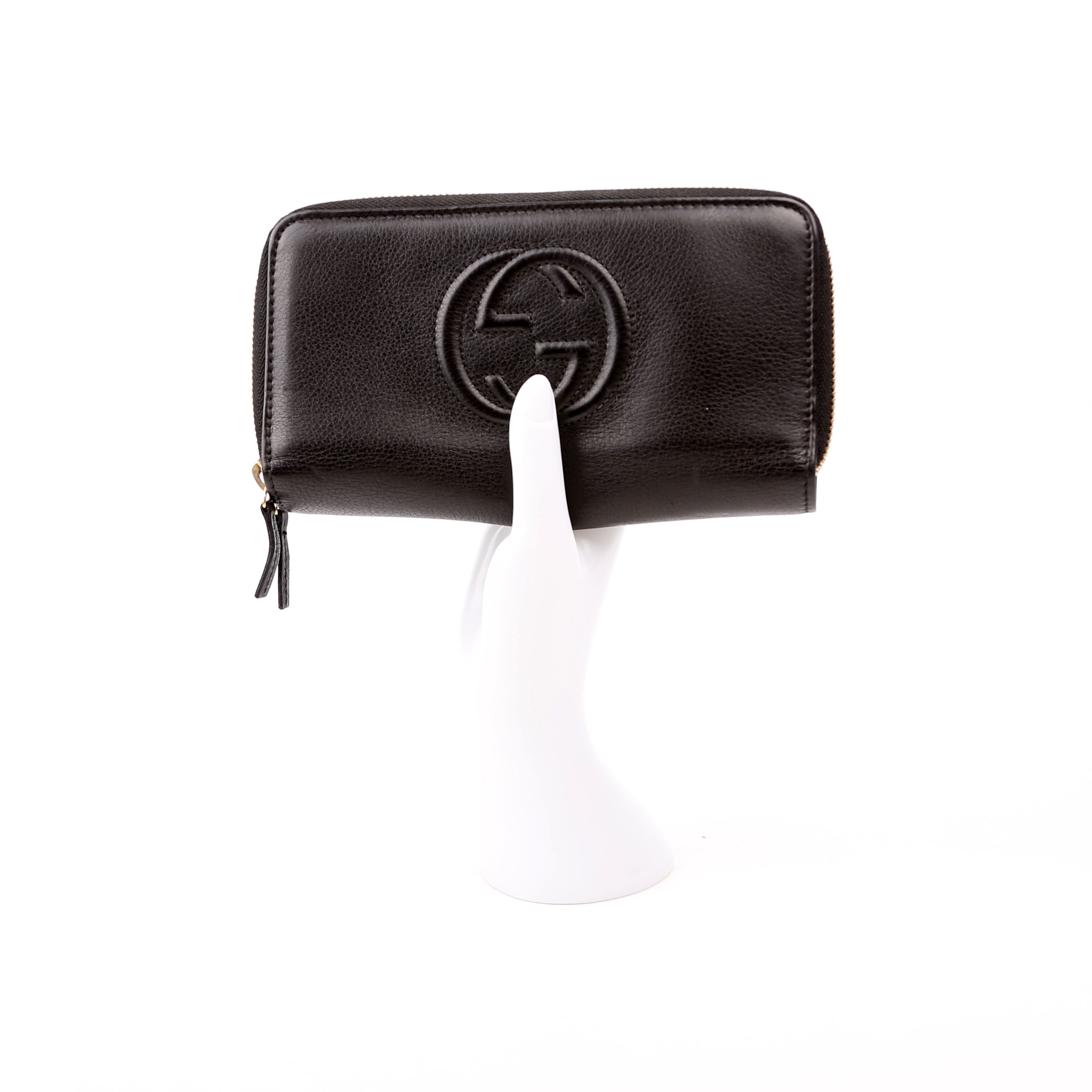 306016 Soho Double Zip Wallet Black