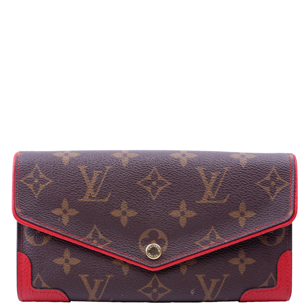 Sarah Wallet Retiro Monogram Red