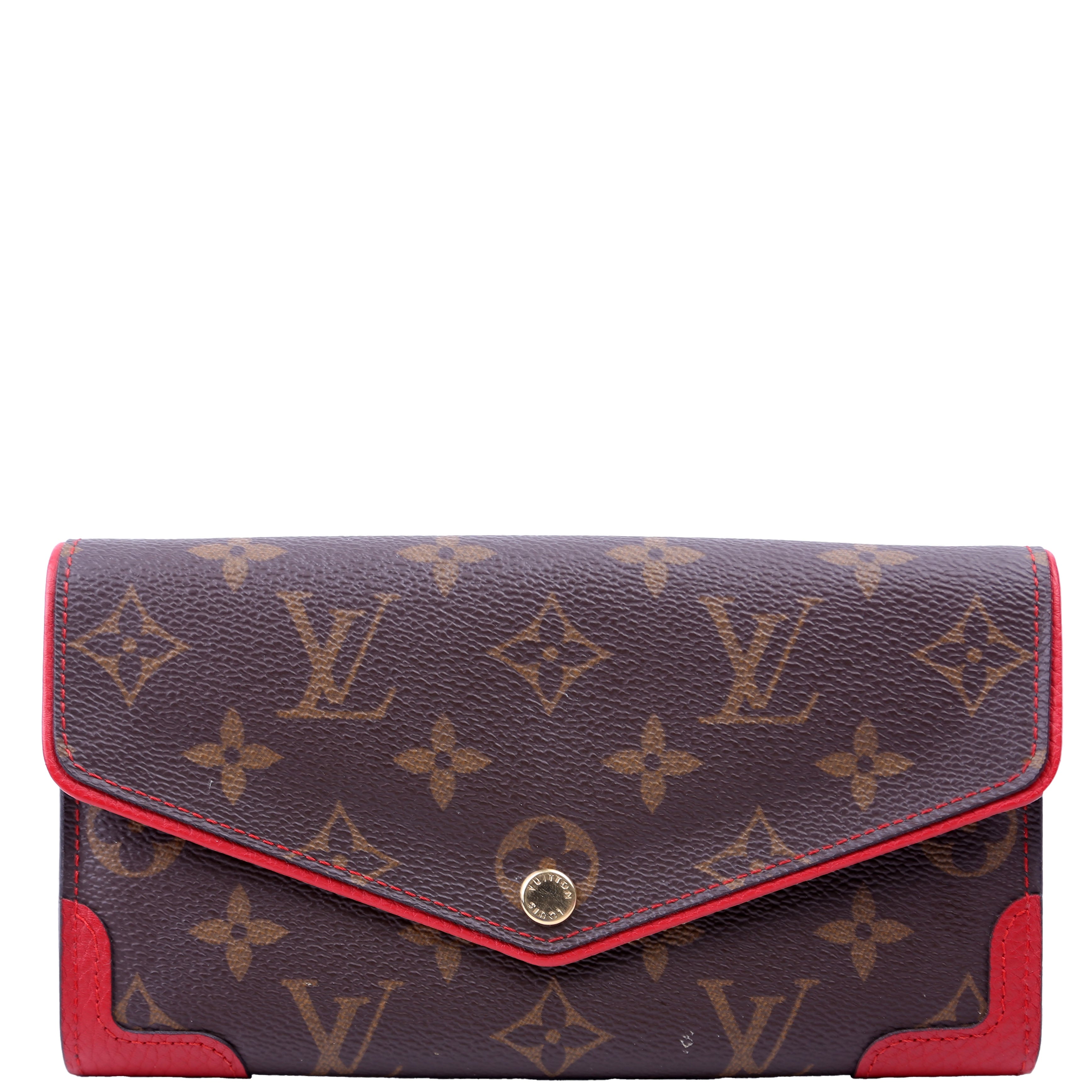 Sarah Wallet Retiro Monogram Red