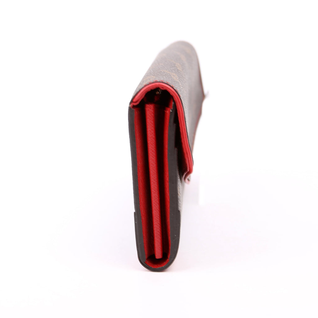 Sarah Wallet Retiro Monogram Red
