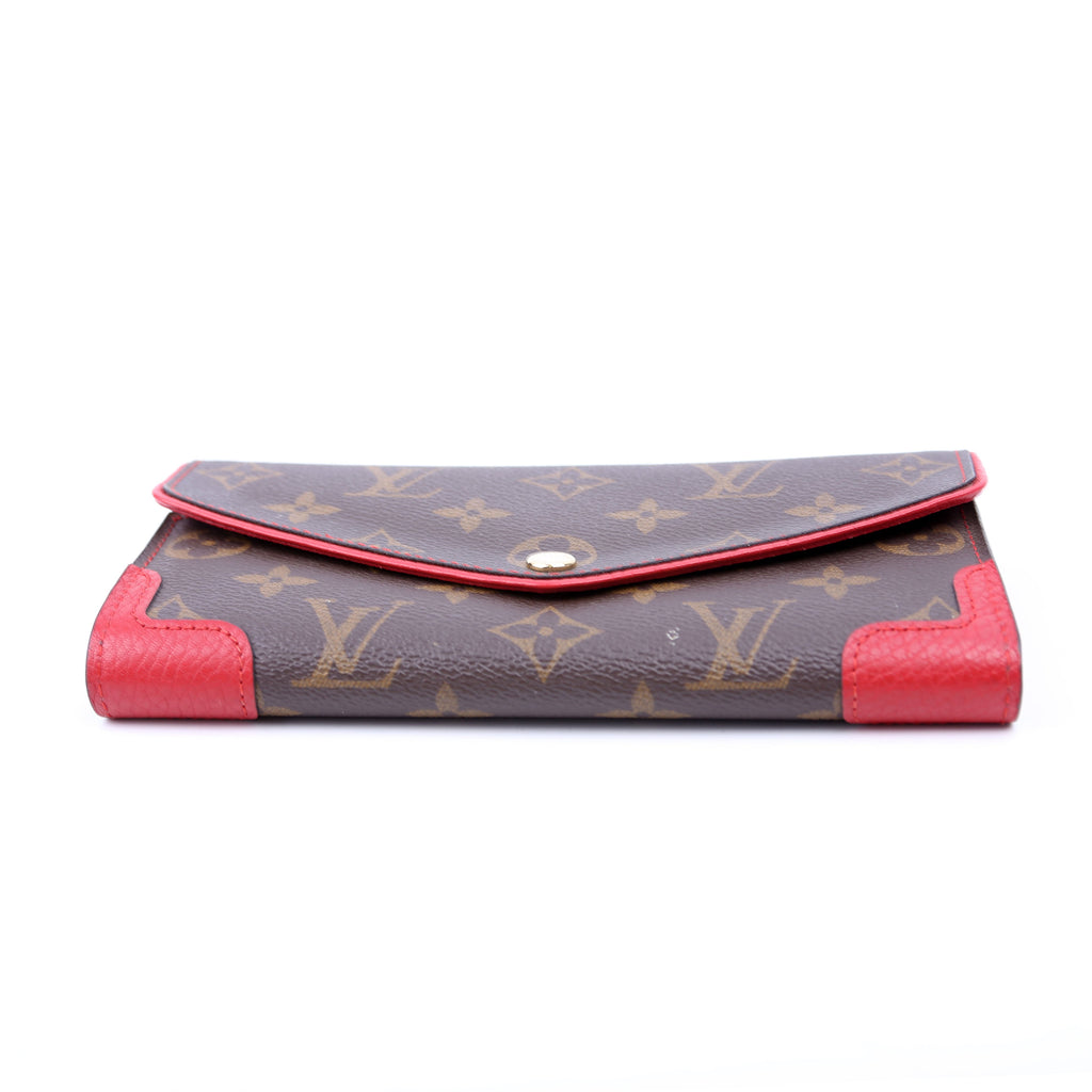 Sarah Wallet Retiro Monogram Red
