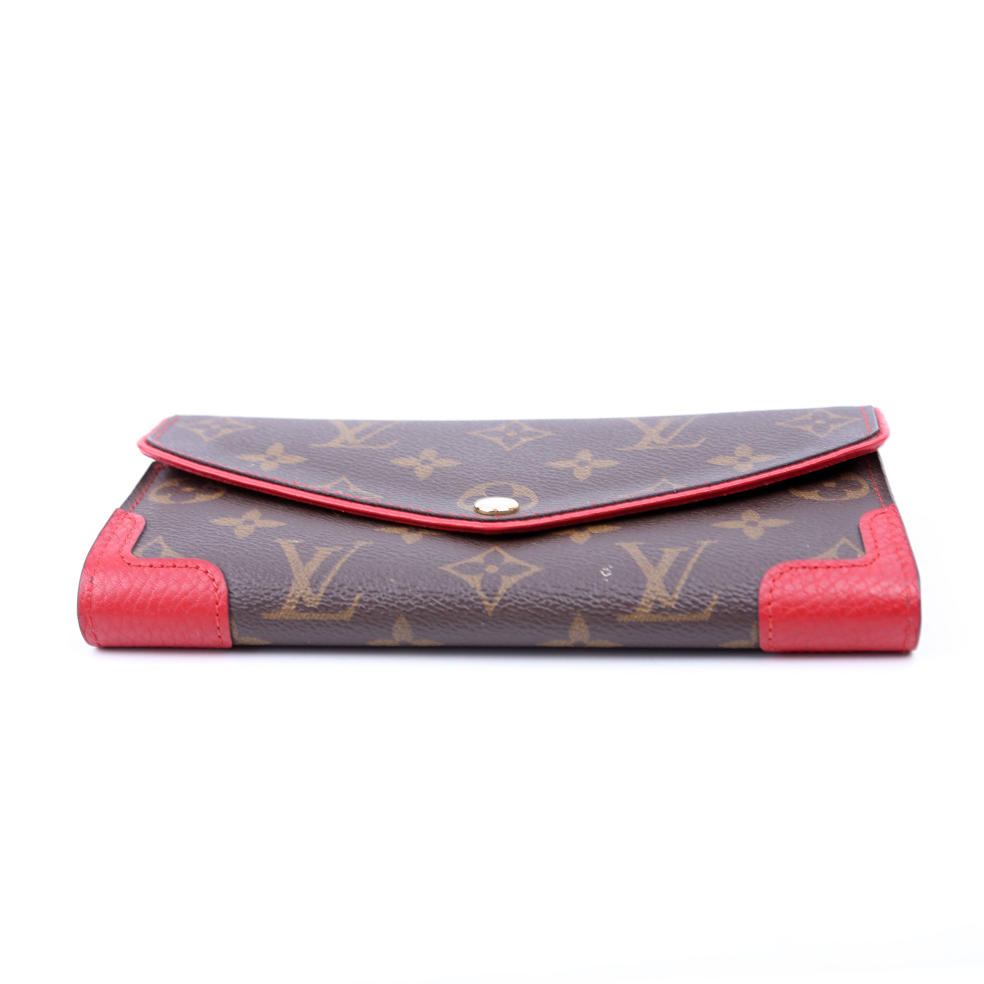 Sarah Wallet Retiro Monogram Red