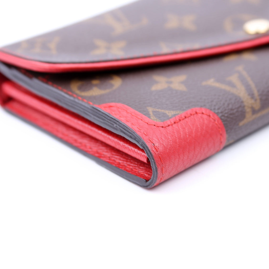 Sarah Wallet Retiro Monogram Red