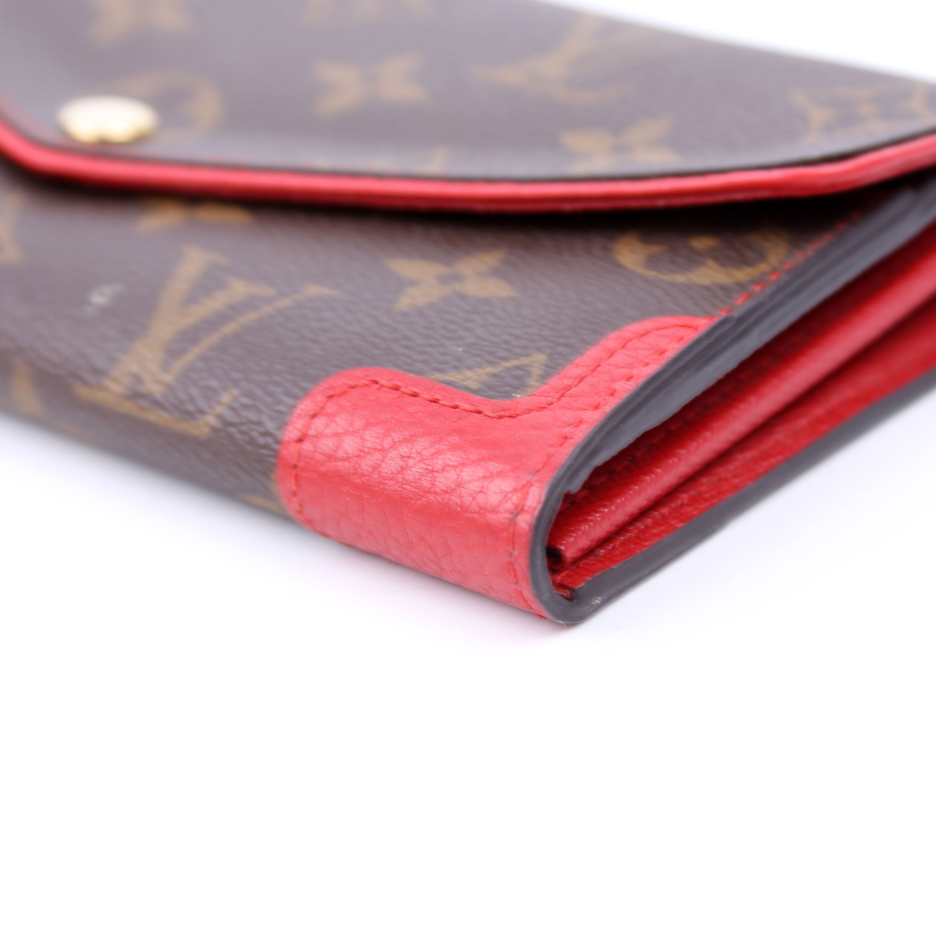 Sarah Wallet Retiro Monogram Red