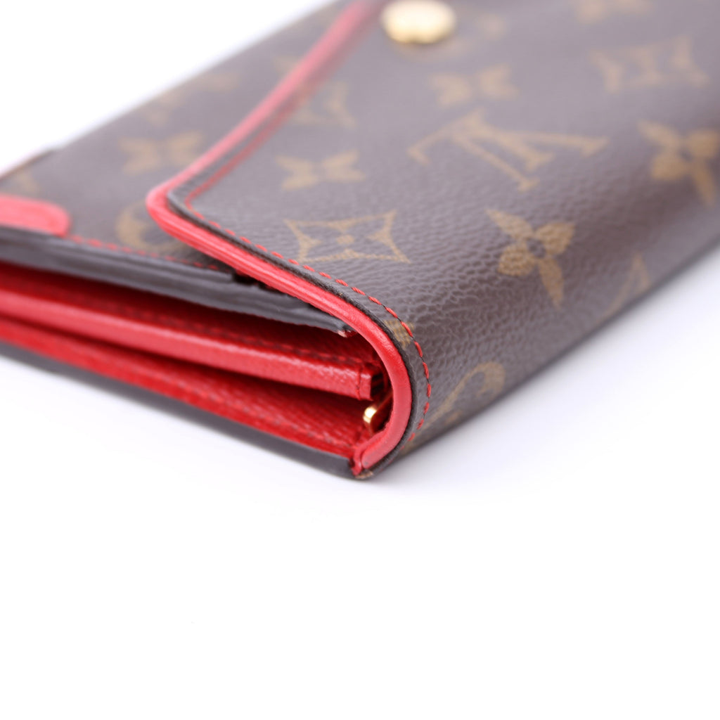 Sarah Wallet Retiro Monogram Red
