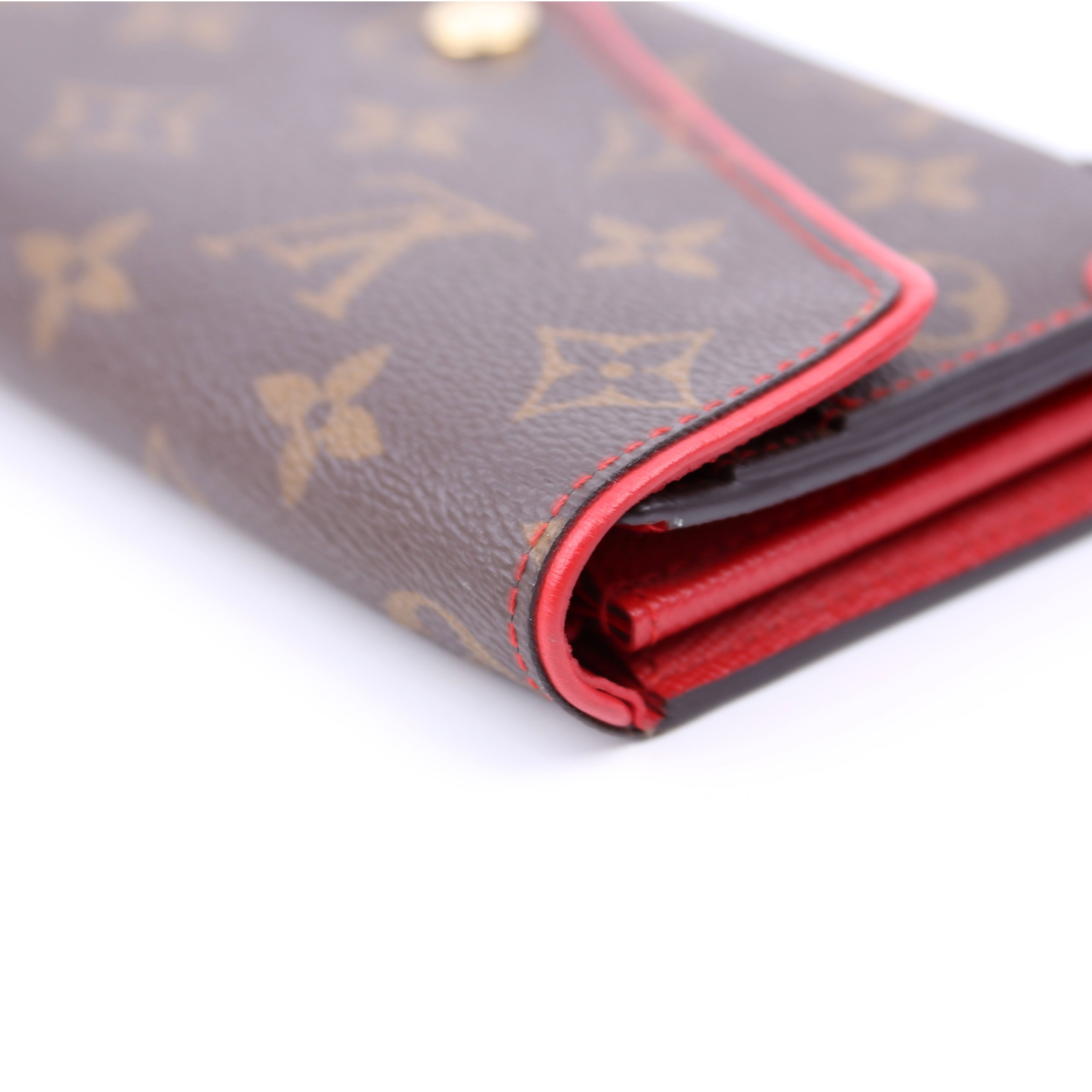 Sarah Wallet Retiro Monogram Red