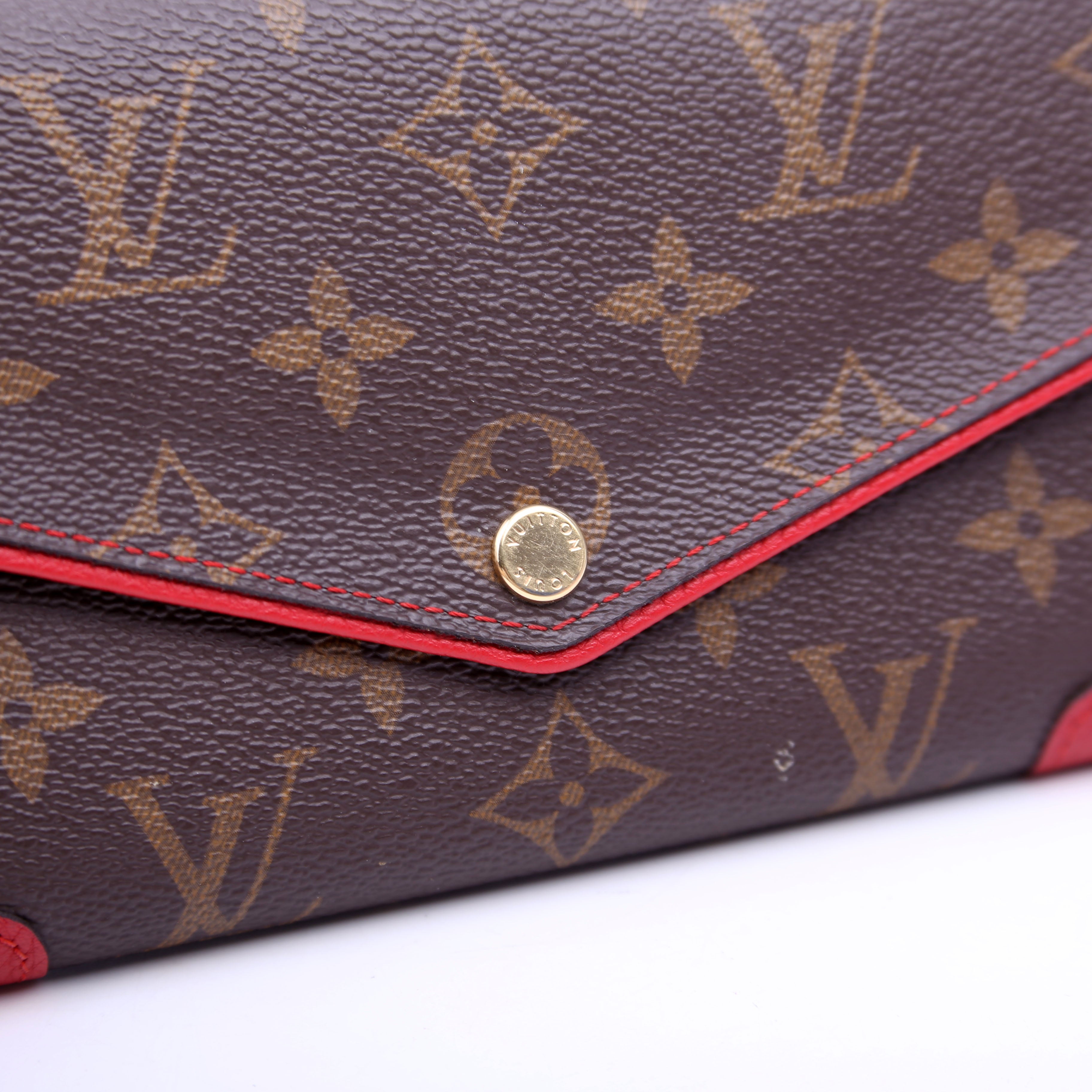 Sarah Wallet Retiro Monogram Red