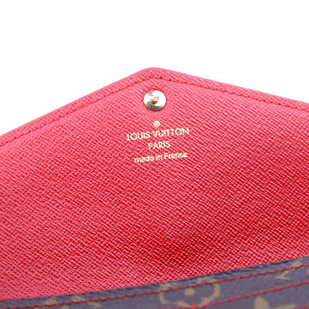Sarah Wallet Retiro Monogram Red