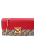 453506 Padlock Chain Wallet Red