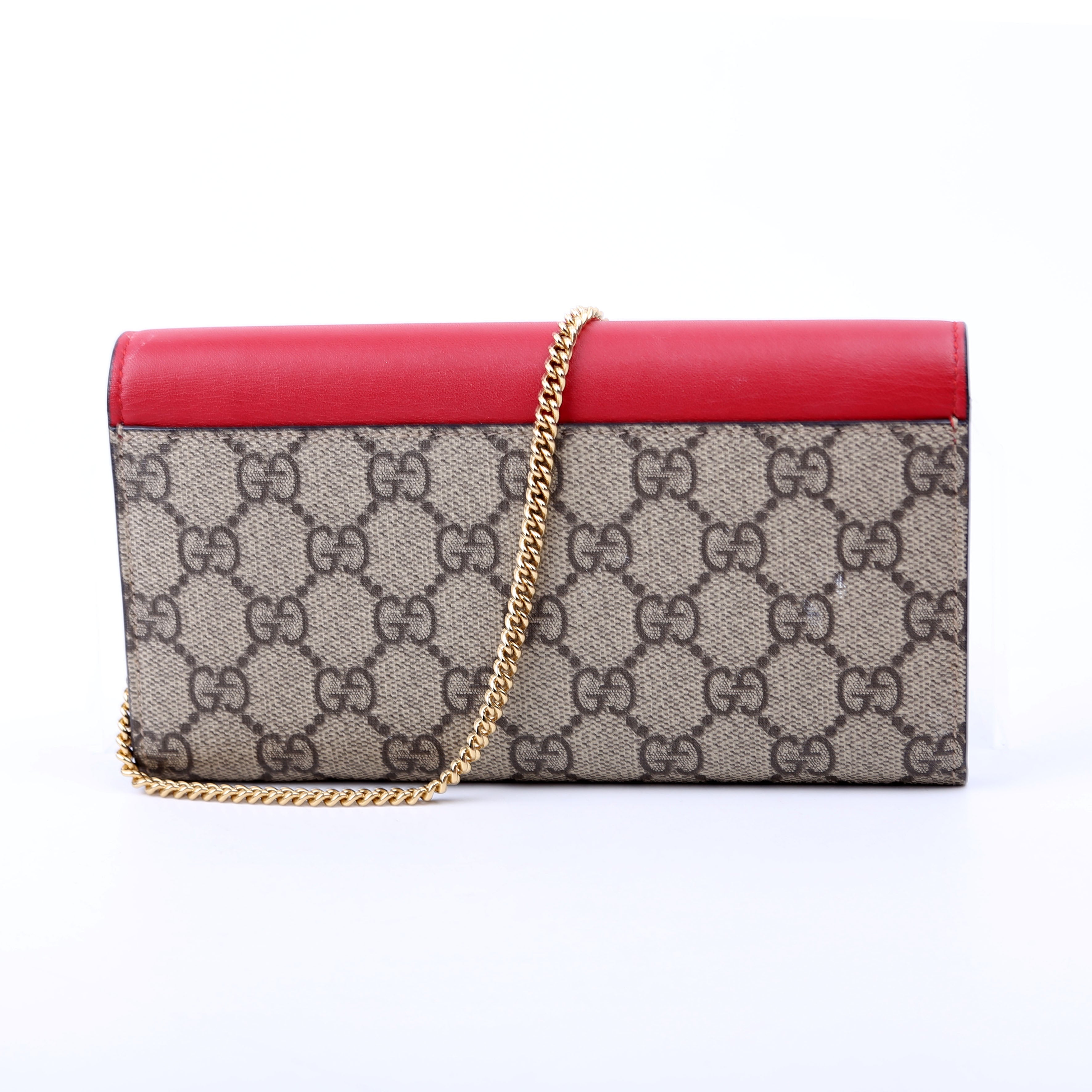 453506 Padlock Chain Wallet Red