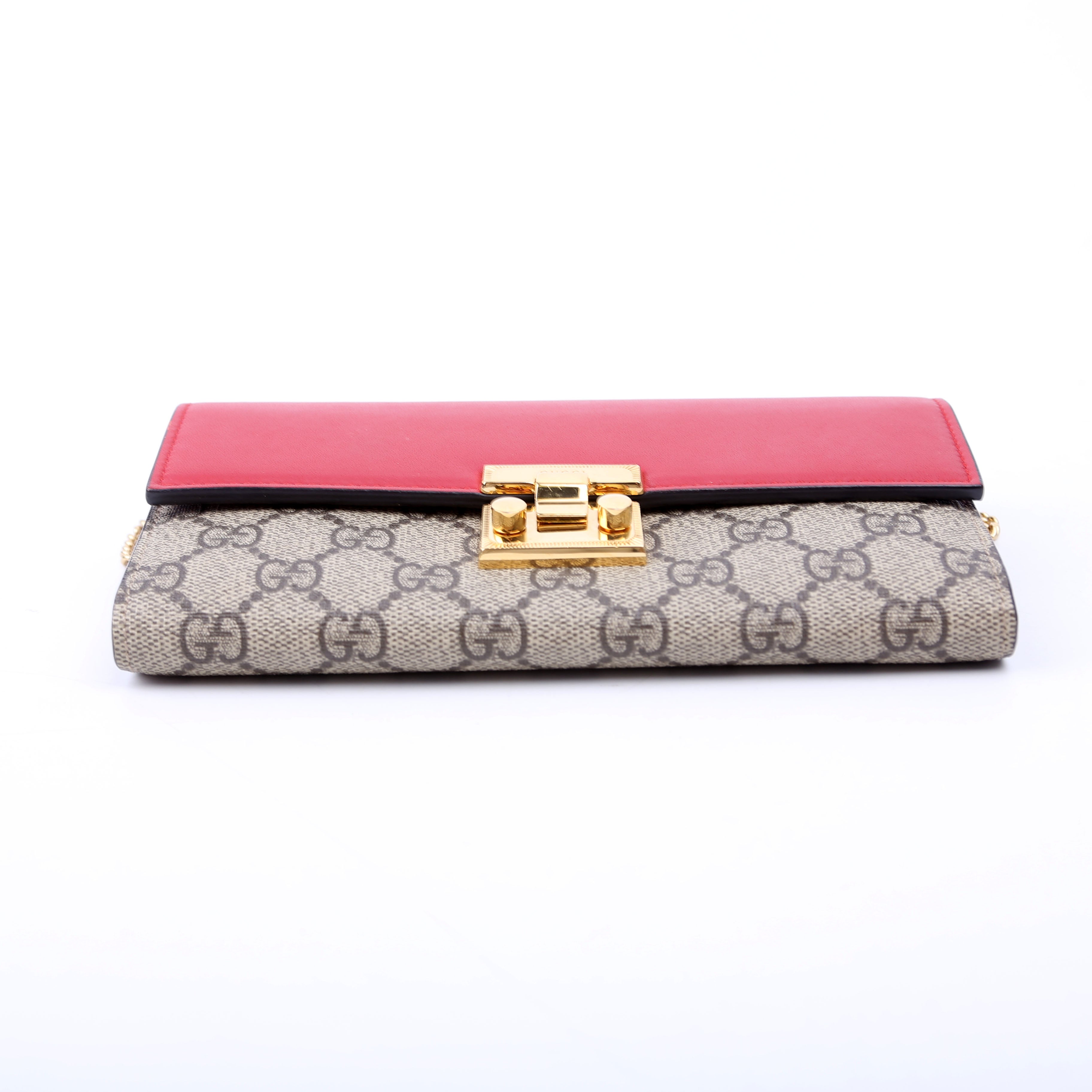 453506 Padlock Chain Wallet Red