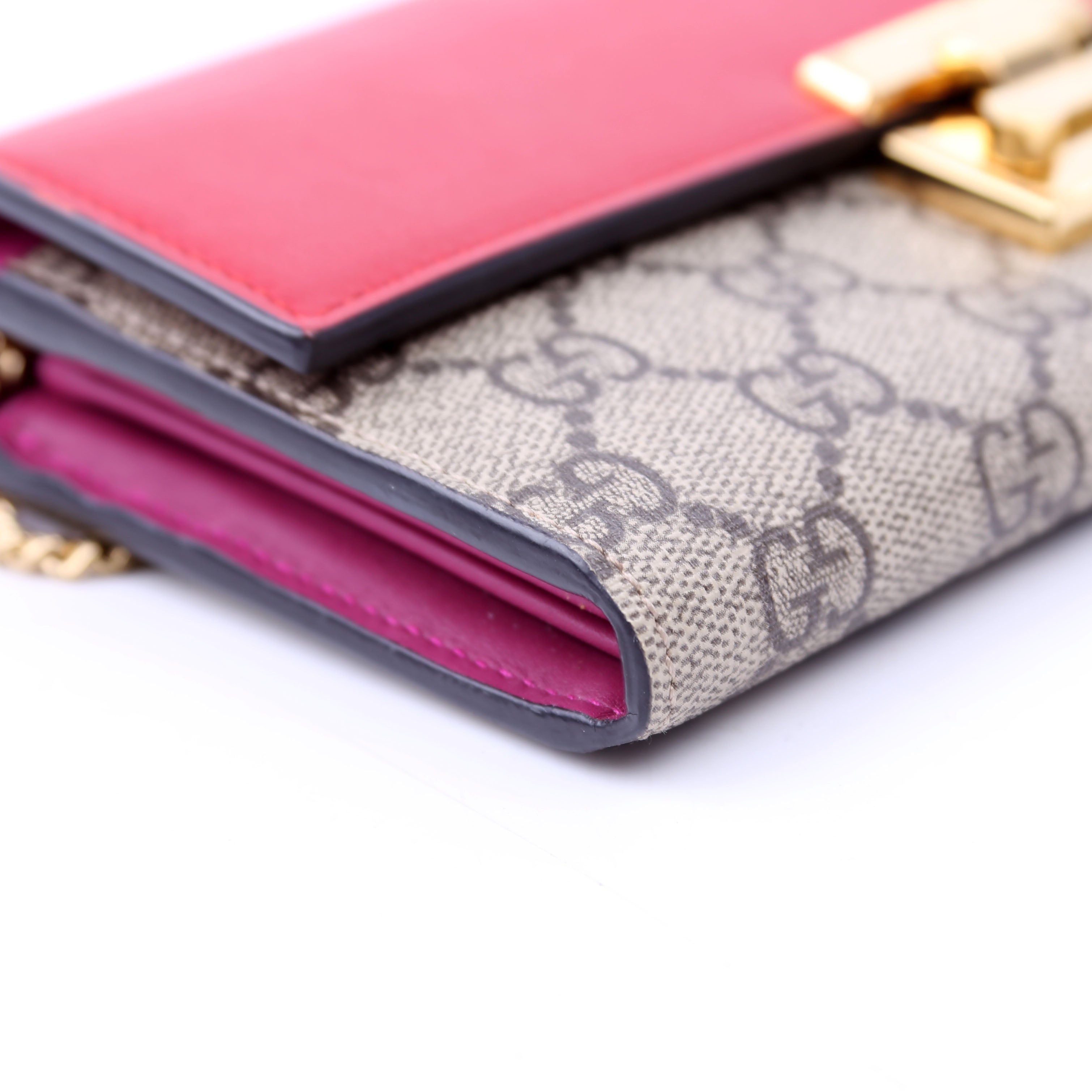 453506 Padlock Chain Wallet Red