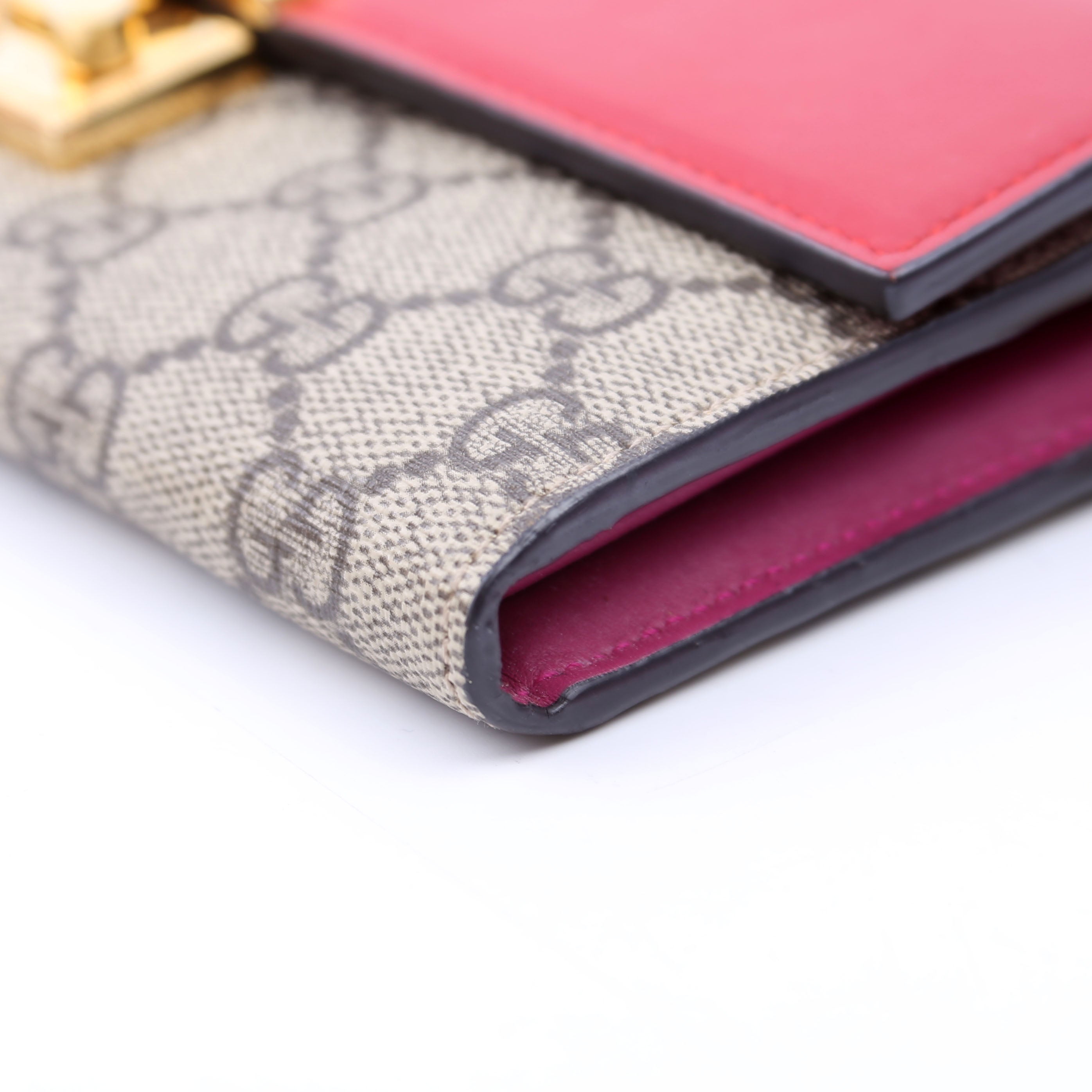 453506 Padlock Chain Wallet Red