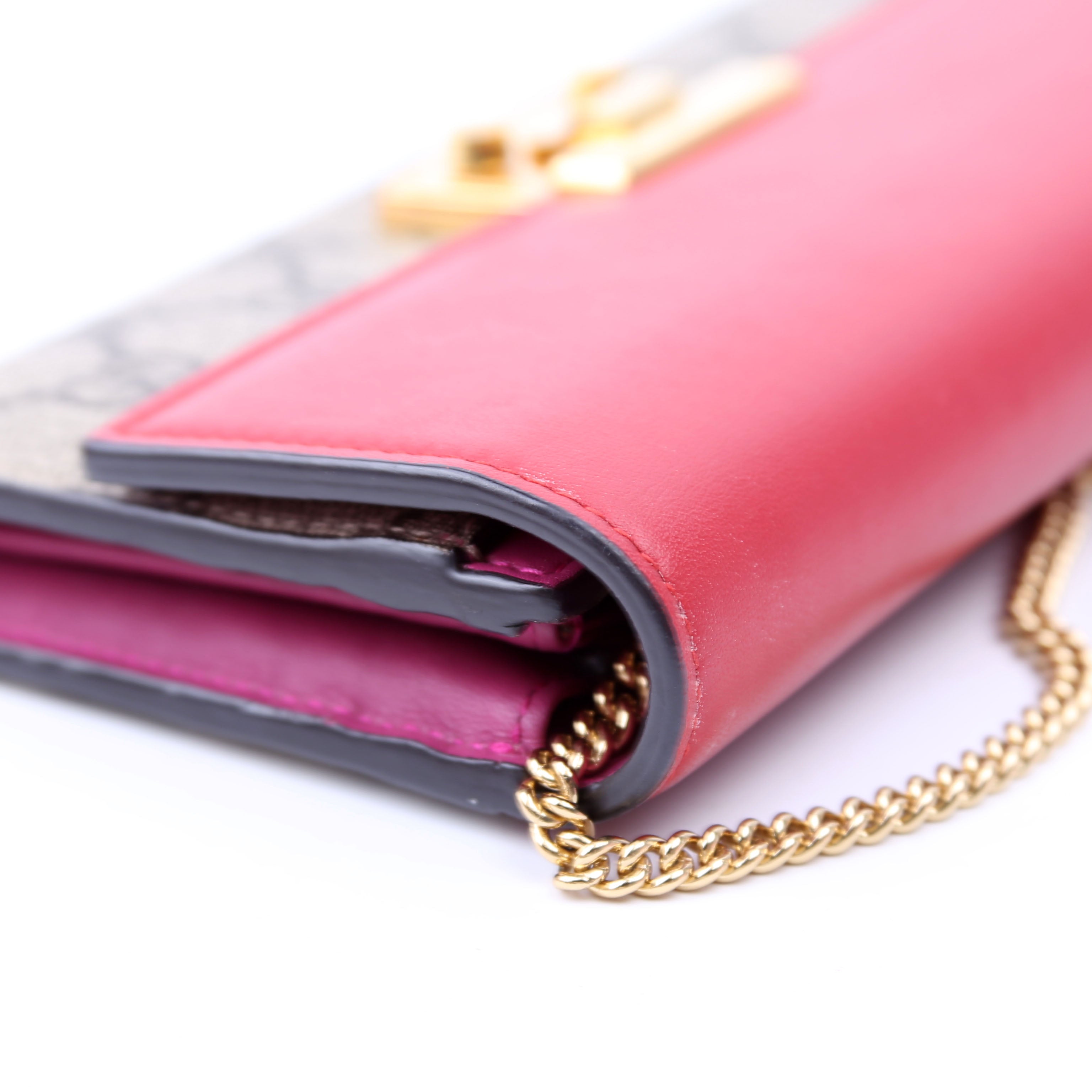 453506 Padlock Chain Wallet Red