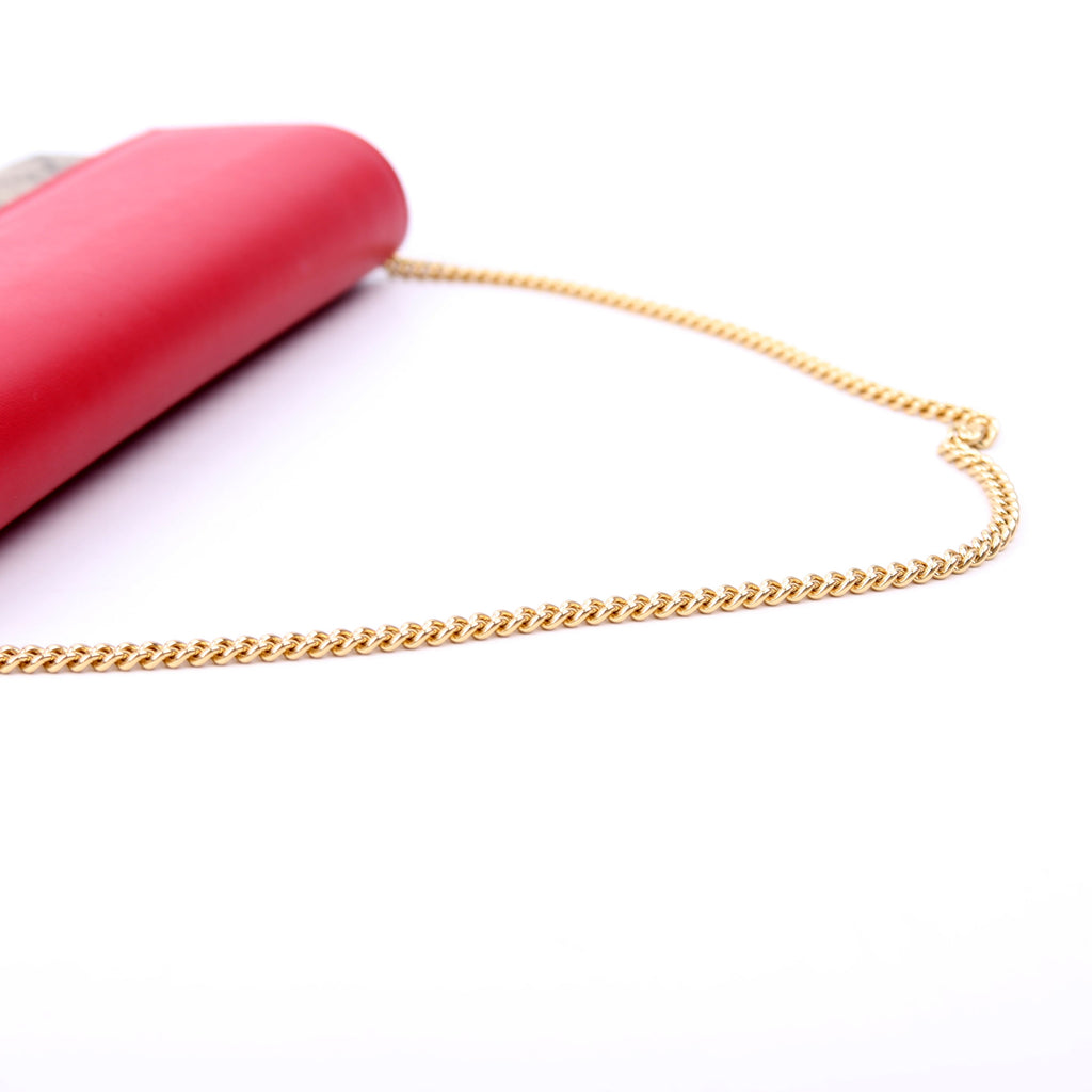 453506 Padlock Chain Wallet Red