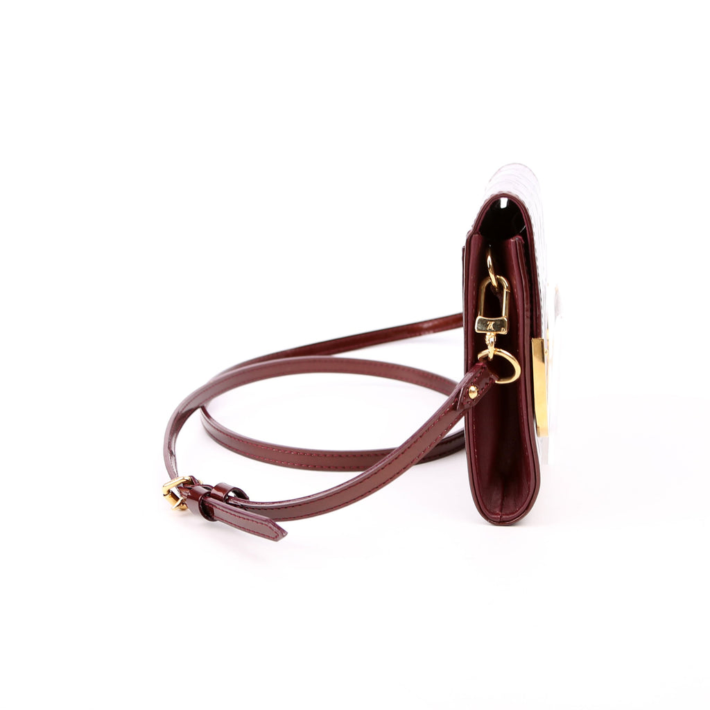 Rossmore Clutch PM Vernis Maroon