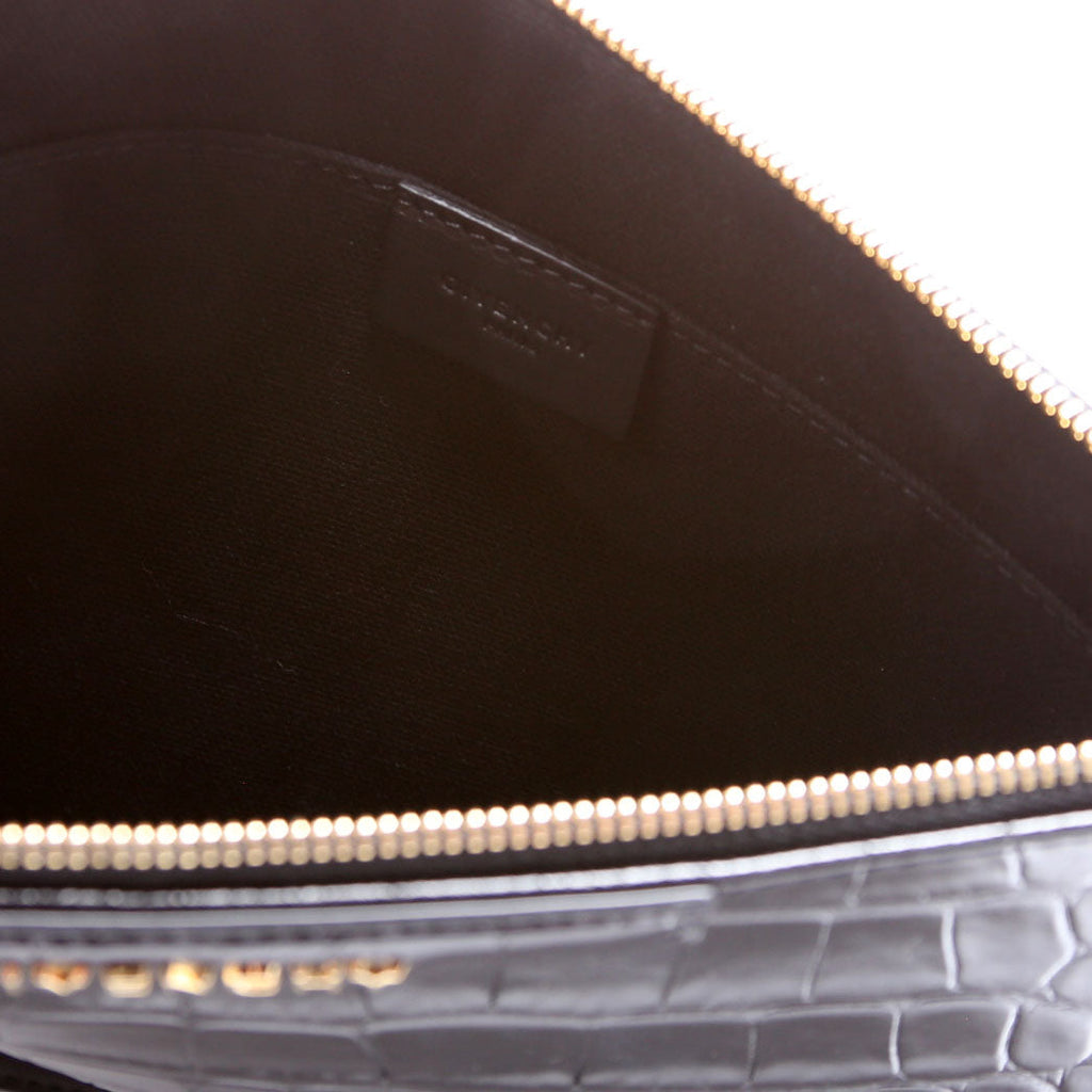 Antigona Large Flat Zip Pouch Black