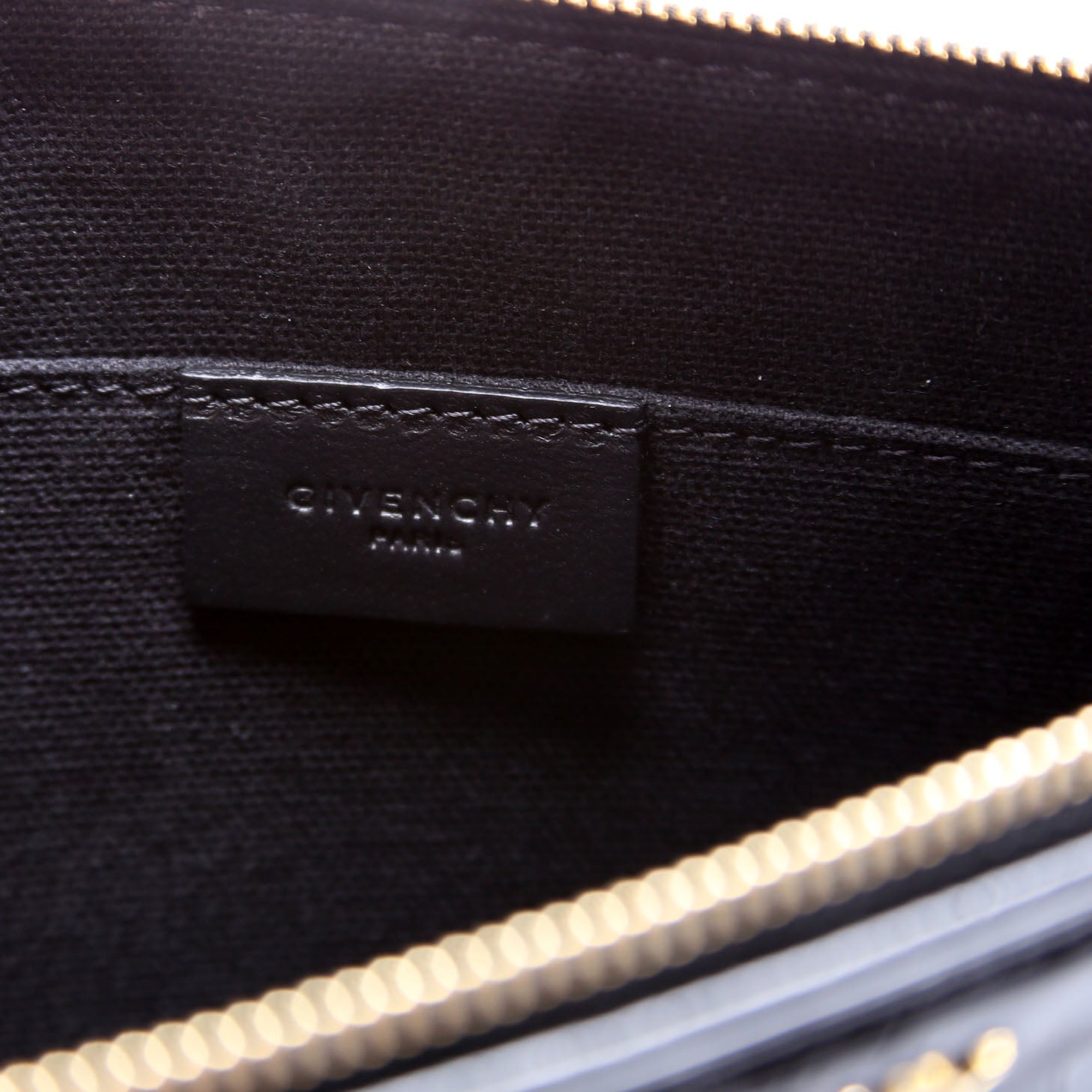 Antigona Large Flat Zip Pouch Black