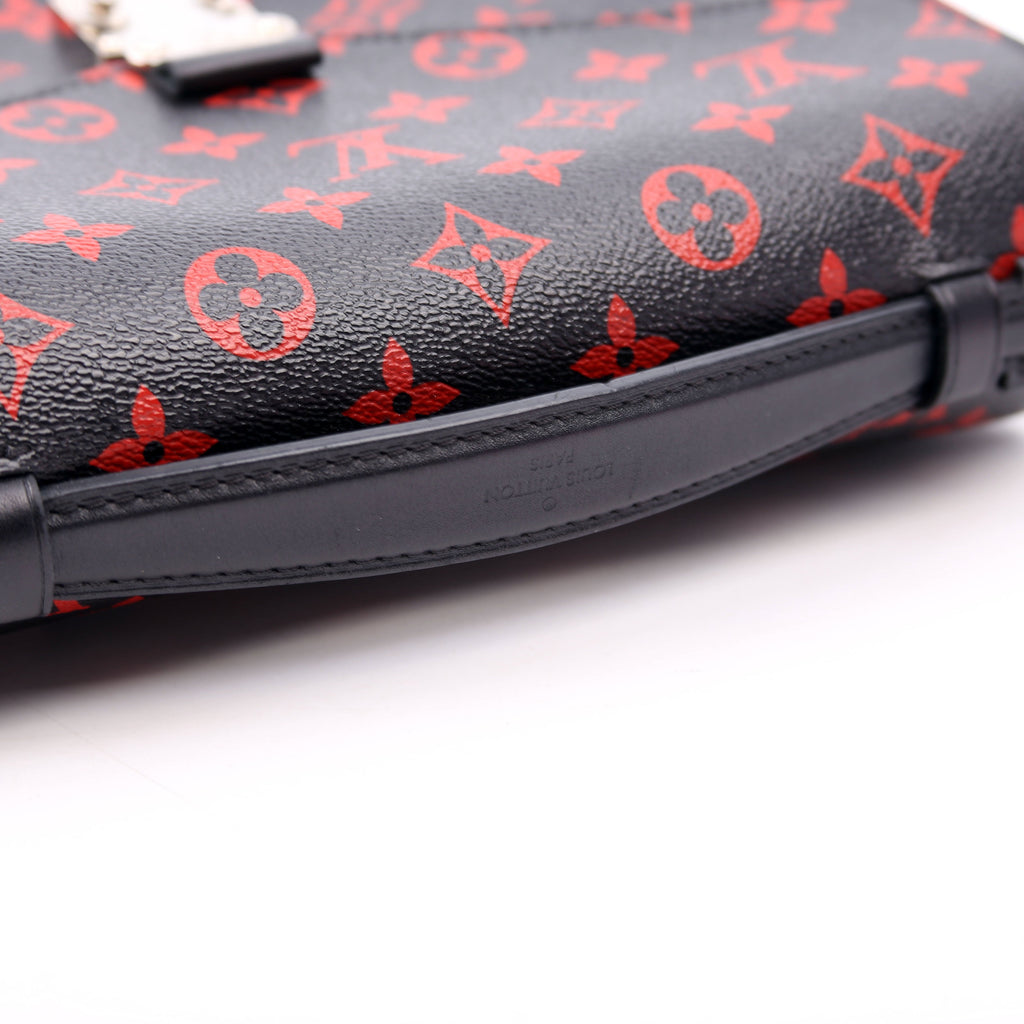 Pochette Metis Monogram Infrarouge Red/Black