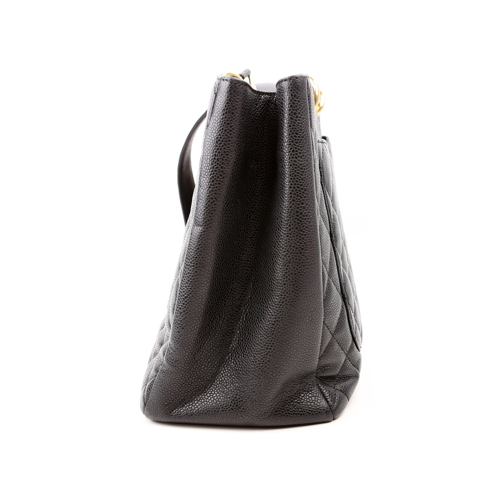 Grand Shopping Tote Caviar Black
