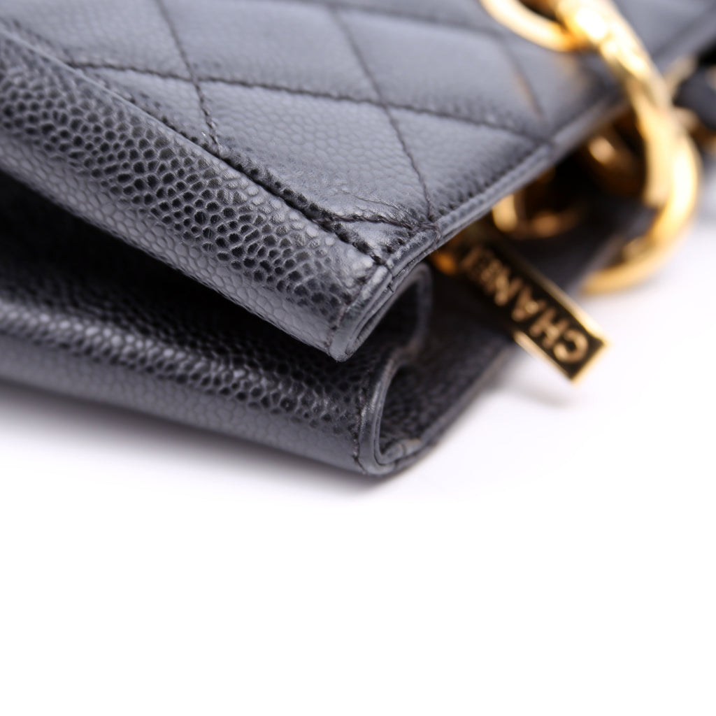 Grand Shopping Tote Caviar Black